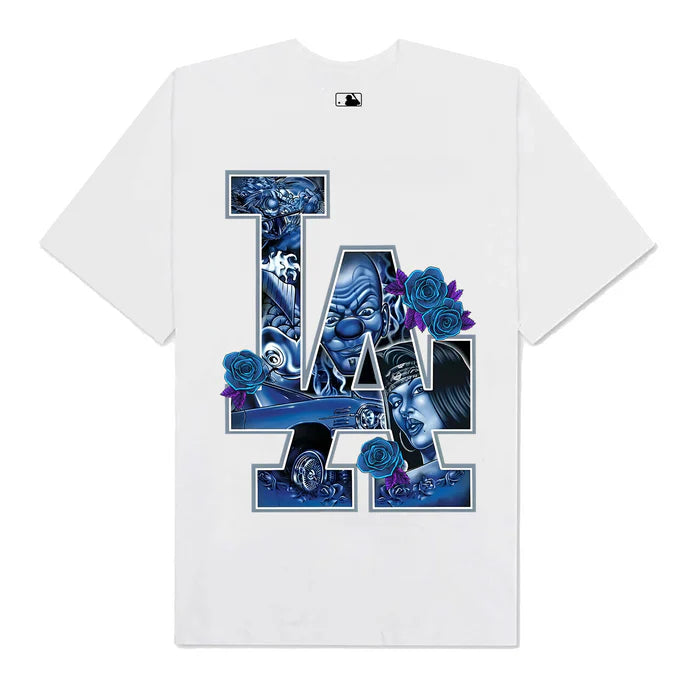 Flash Sale MLB FLoral Blue Rose Gangster T-Shirt