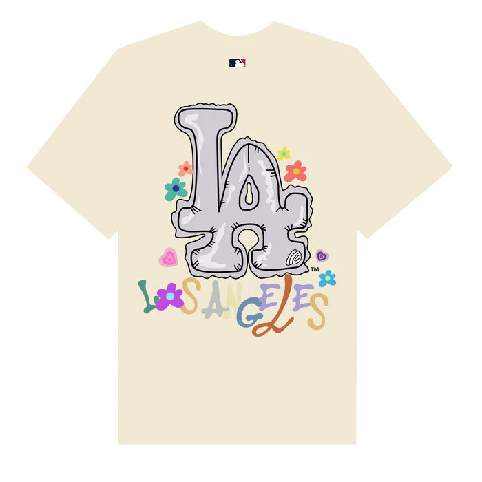 Flash Sale MLB Floral LA Groovy Flower T-Shirt