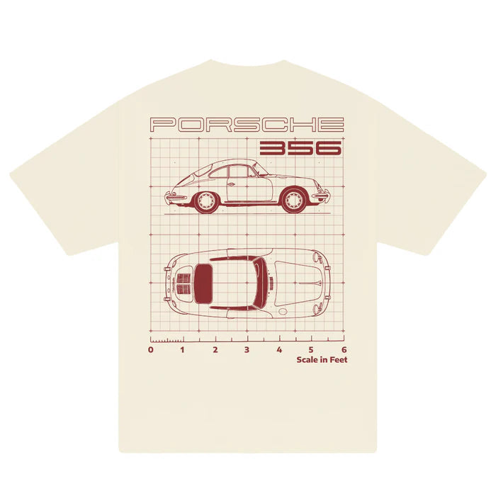 Flash Sale Porsche 356 Scale In Feet T-Shirt