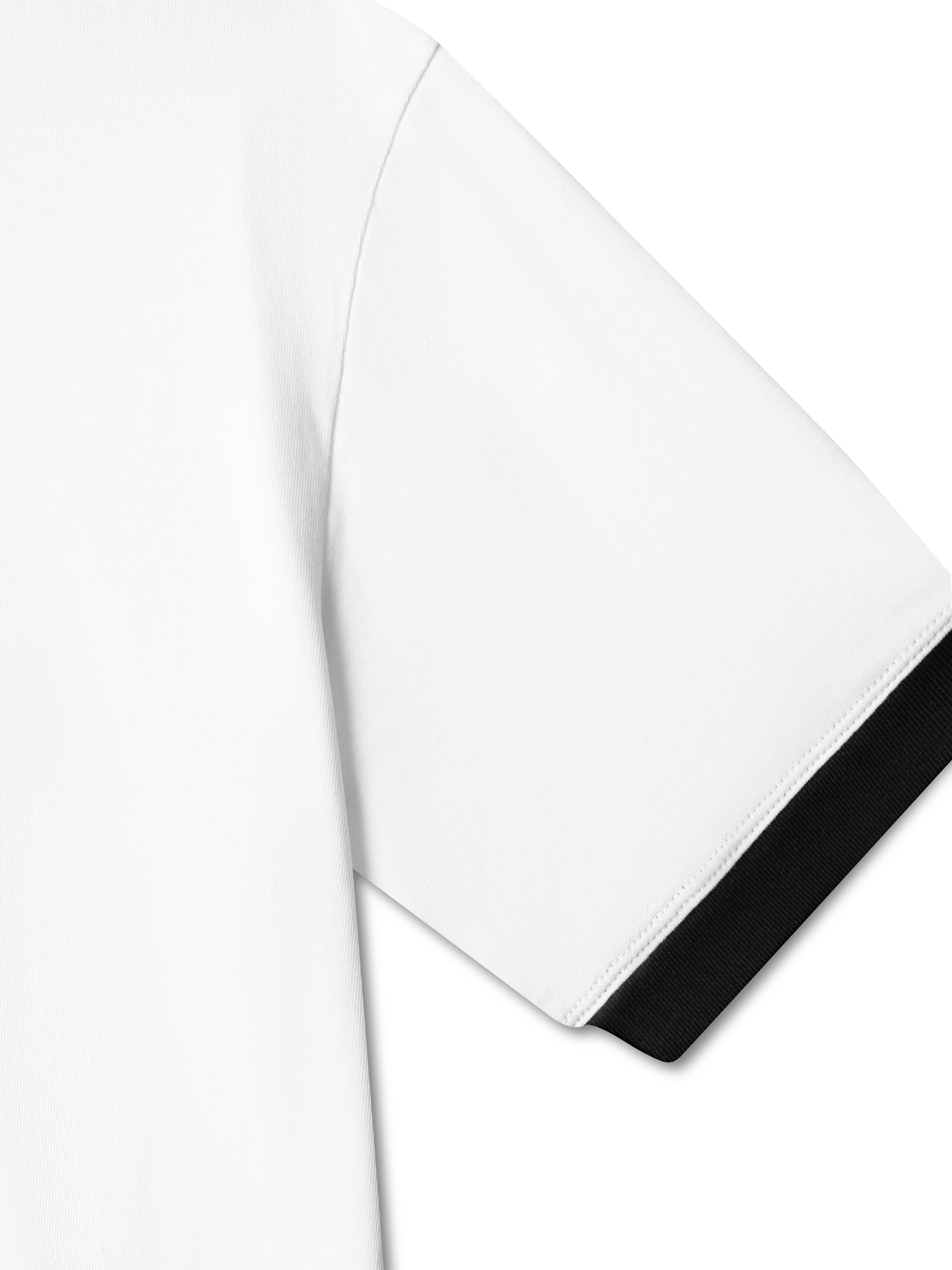 Áo Thun Ringer Relaxed Fit Mustang Vintage Black & White