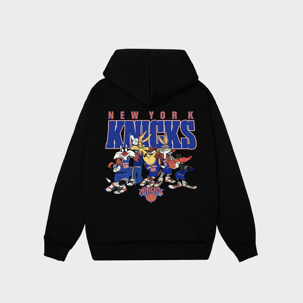 Flash Sale NBA New York Knicks Looney Tunes Basketball Retro Hoodie