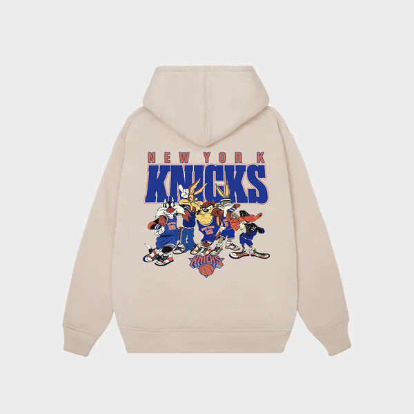 Flash Sale NBA New York Knicks Looney Tunes Basketball Retro Hoodie