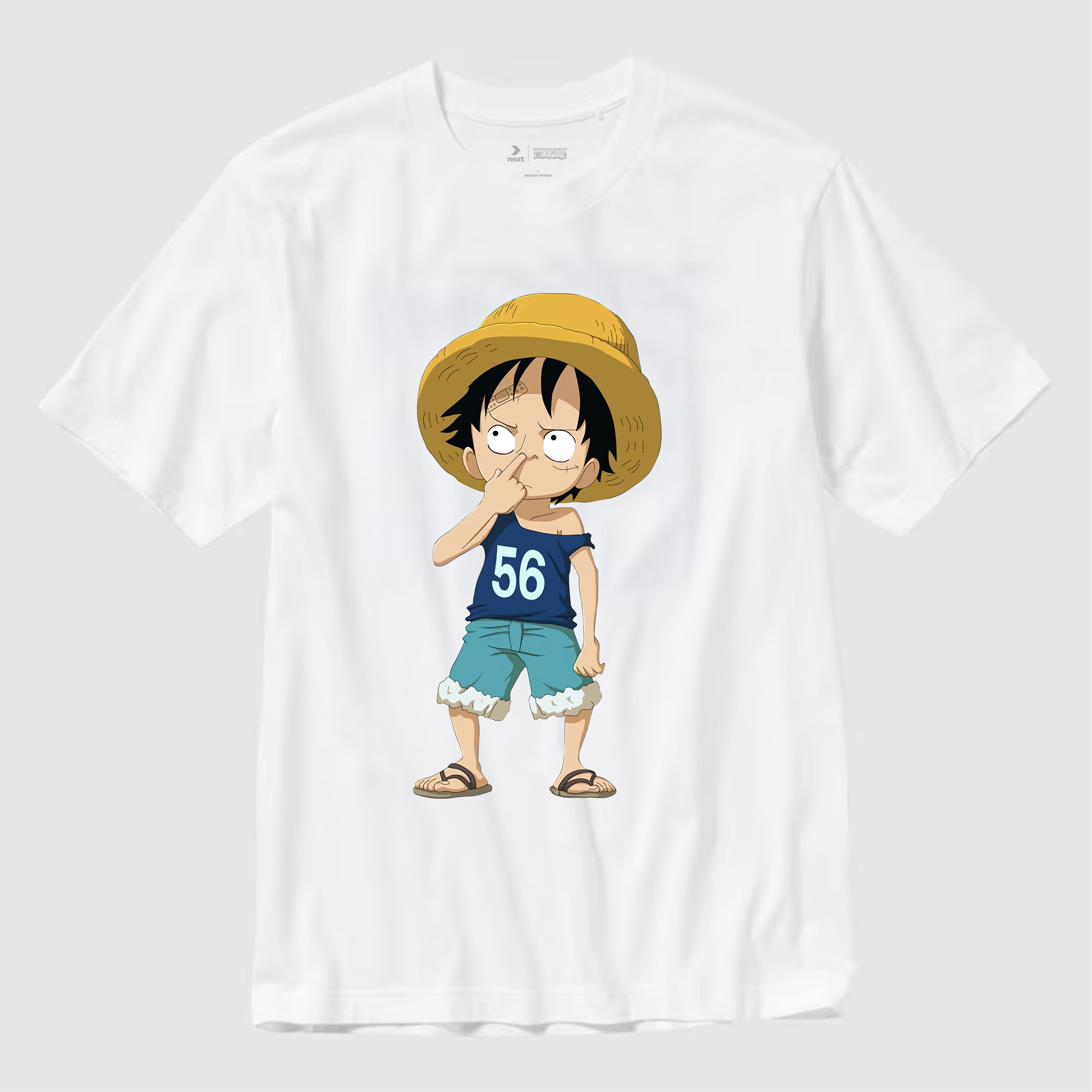 ONE PIECE LUFFY T-SHIRT / TRẮNG