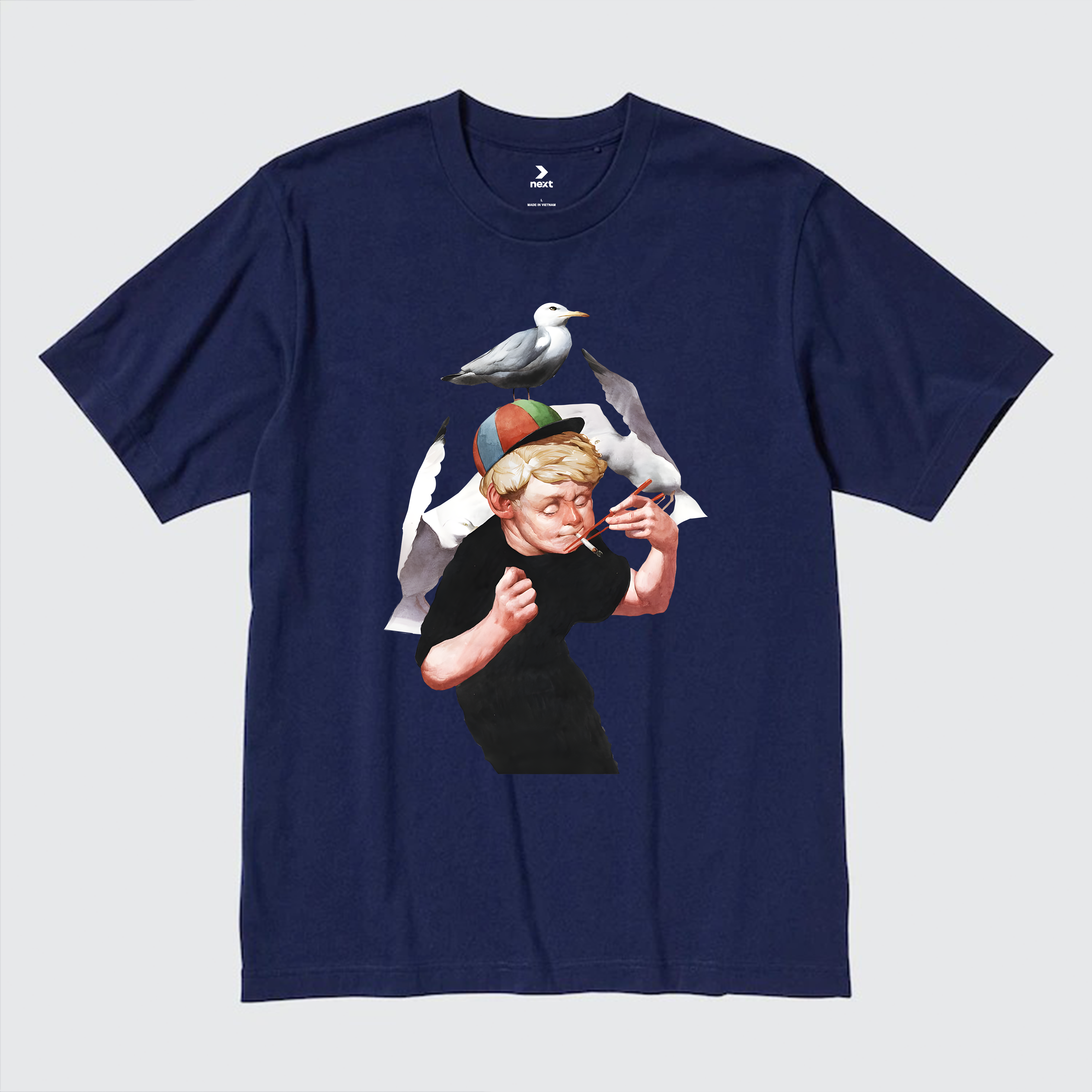 JUST MU PICS 7 T-SHIRT / NAVY