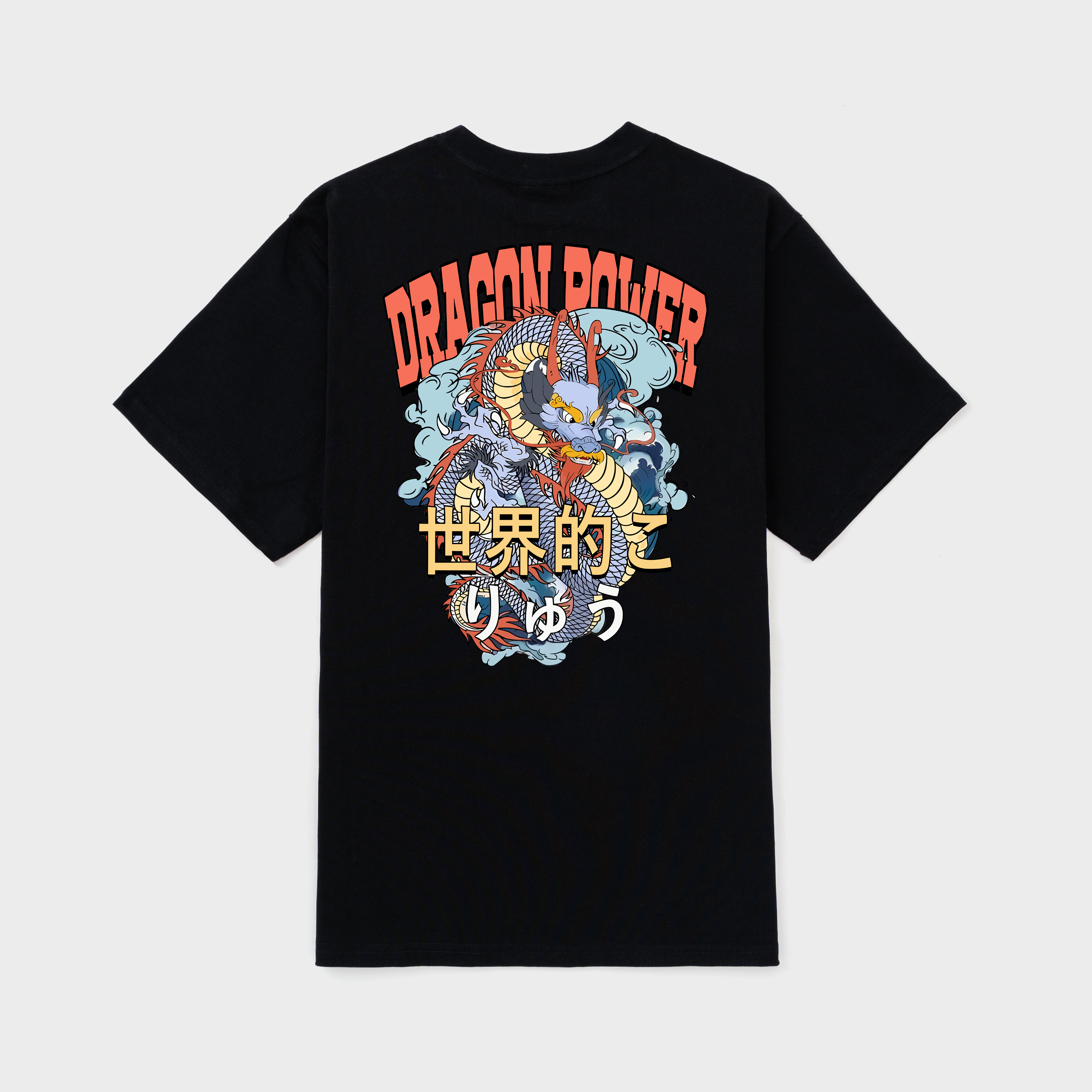 JAPANESE DRAGON POWER T-SHIRT / ĐEN