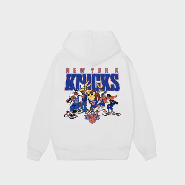 Flash Sale NBA New York Knicks Looney Tunes Basketball Retro Hoodie