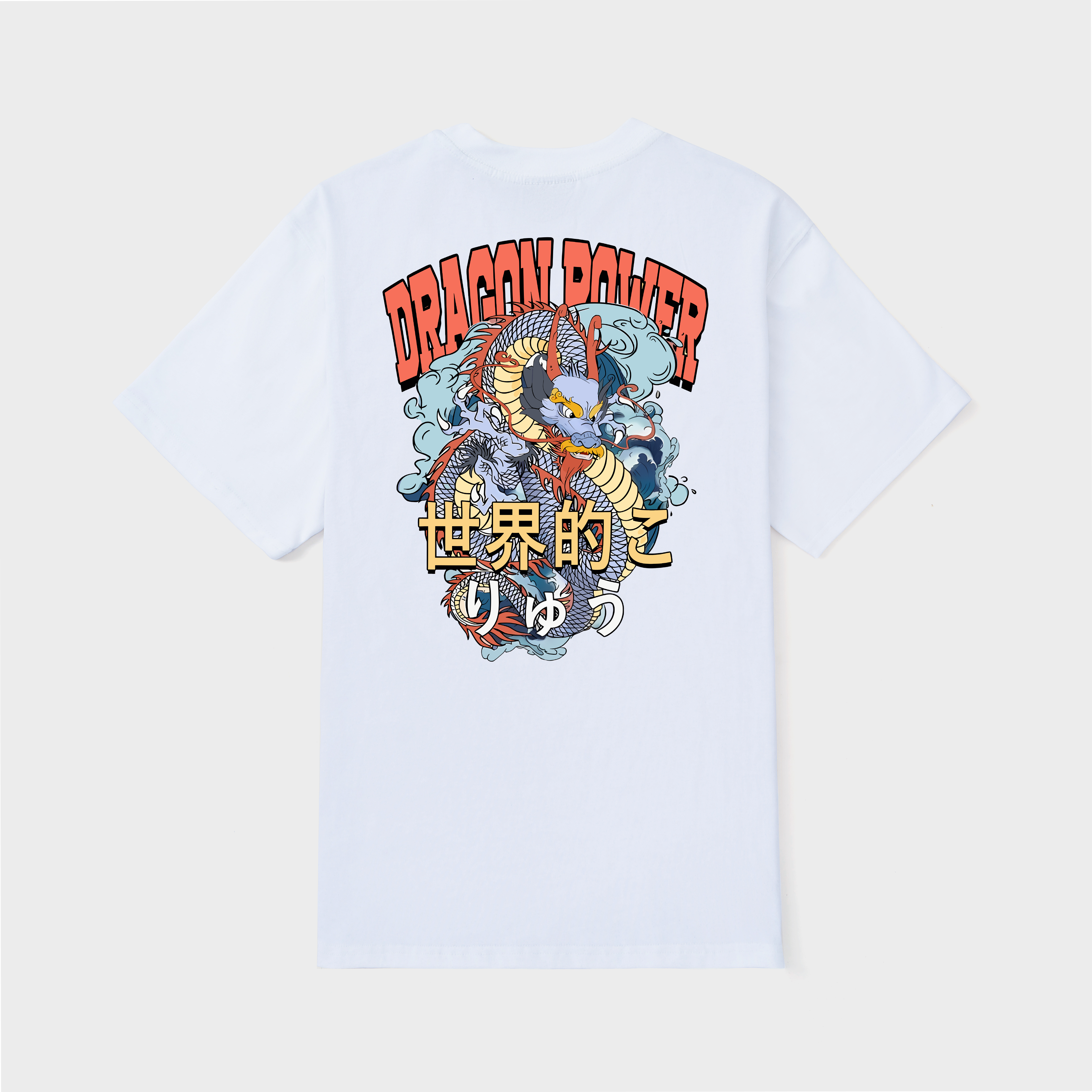 JAPANESE DRAGON POWER T-SHIRT / TRẮNG