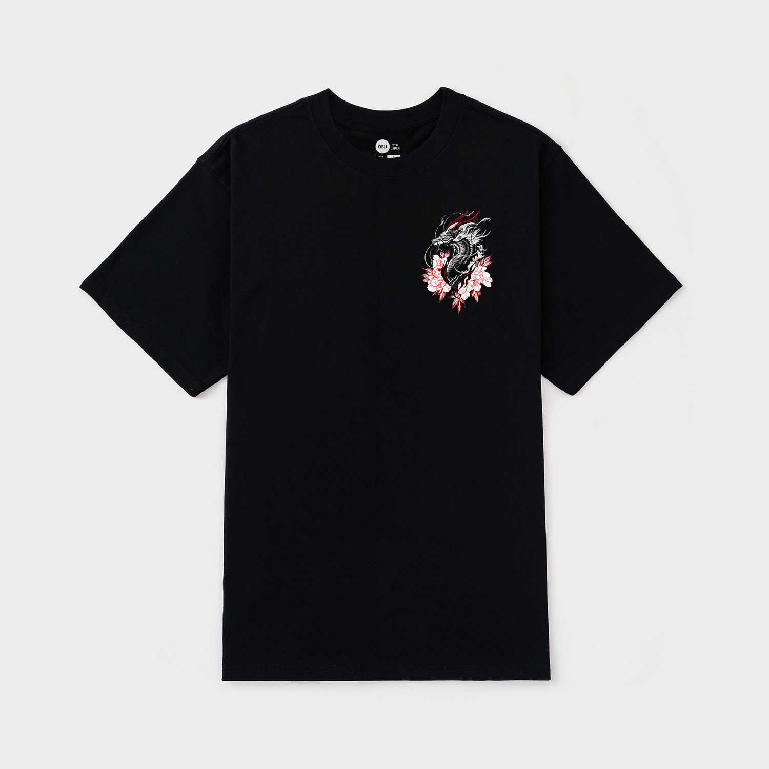 JAPANESE DRAGON T-SHIRT 'GHIDORAH' / ĐEN