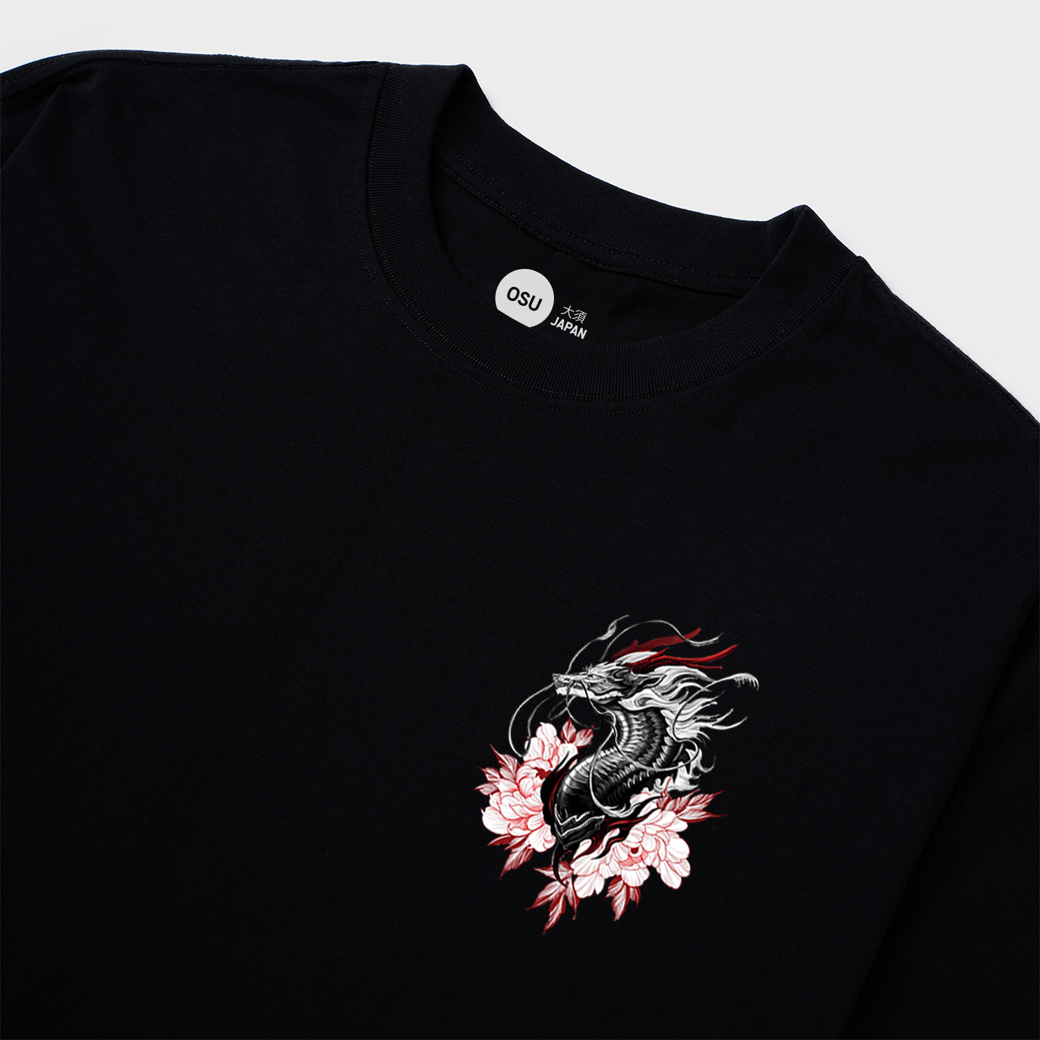 JAPANESE DRAGON T-SHIRT 'GHIDORAH' / ĐEN