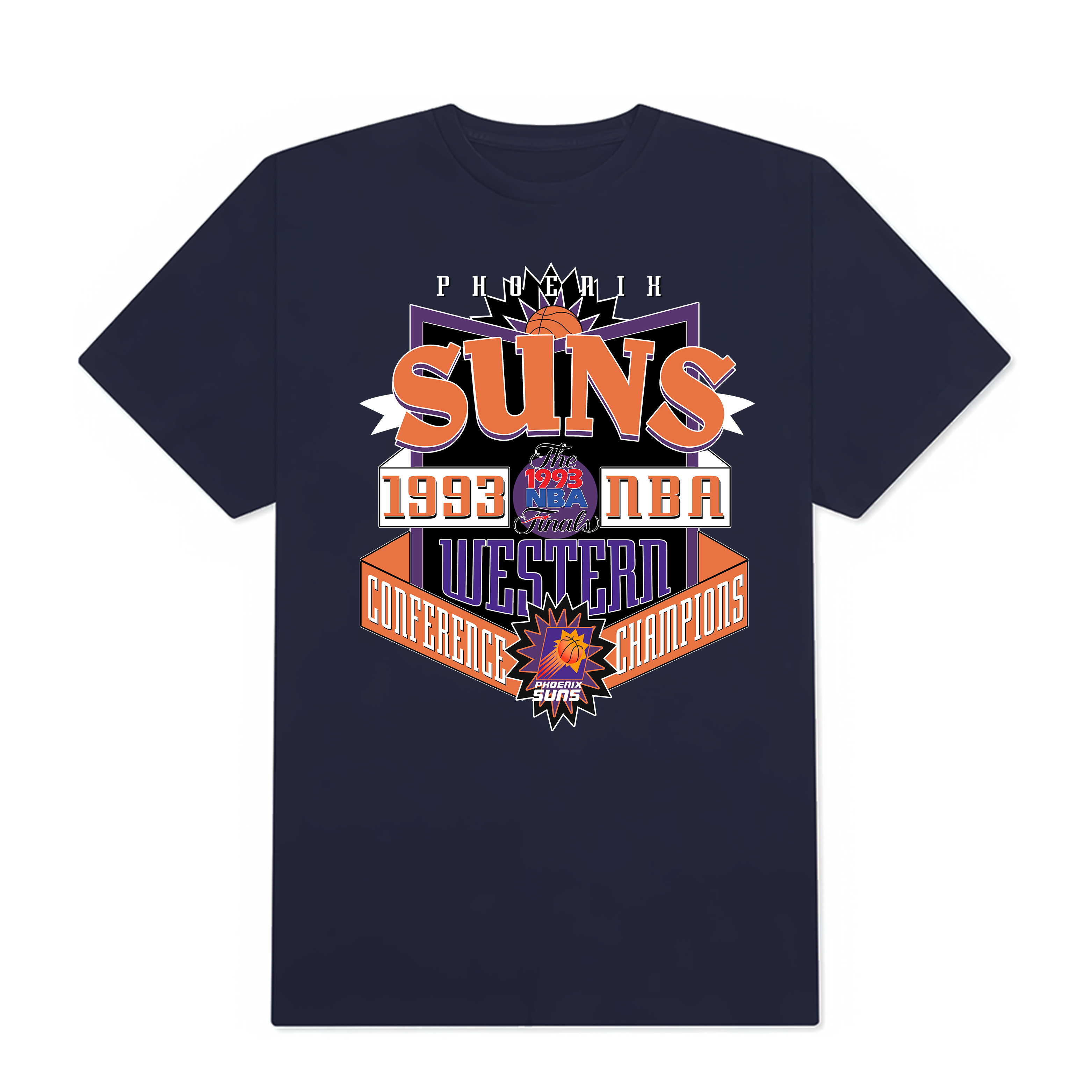 NBA 1993 Phoenix Suns Western Conference Champions T-Shirt