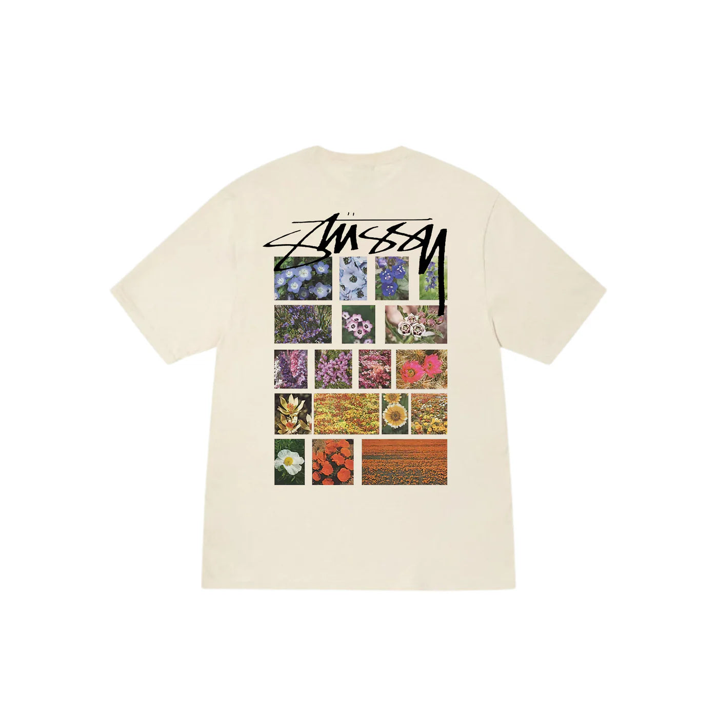 Flash Sale Stussy Flower Grid Pigment T-Shirt