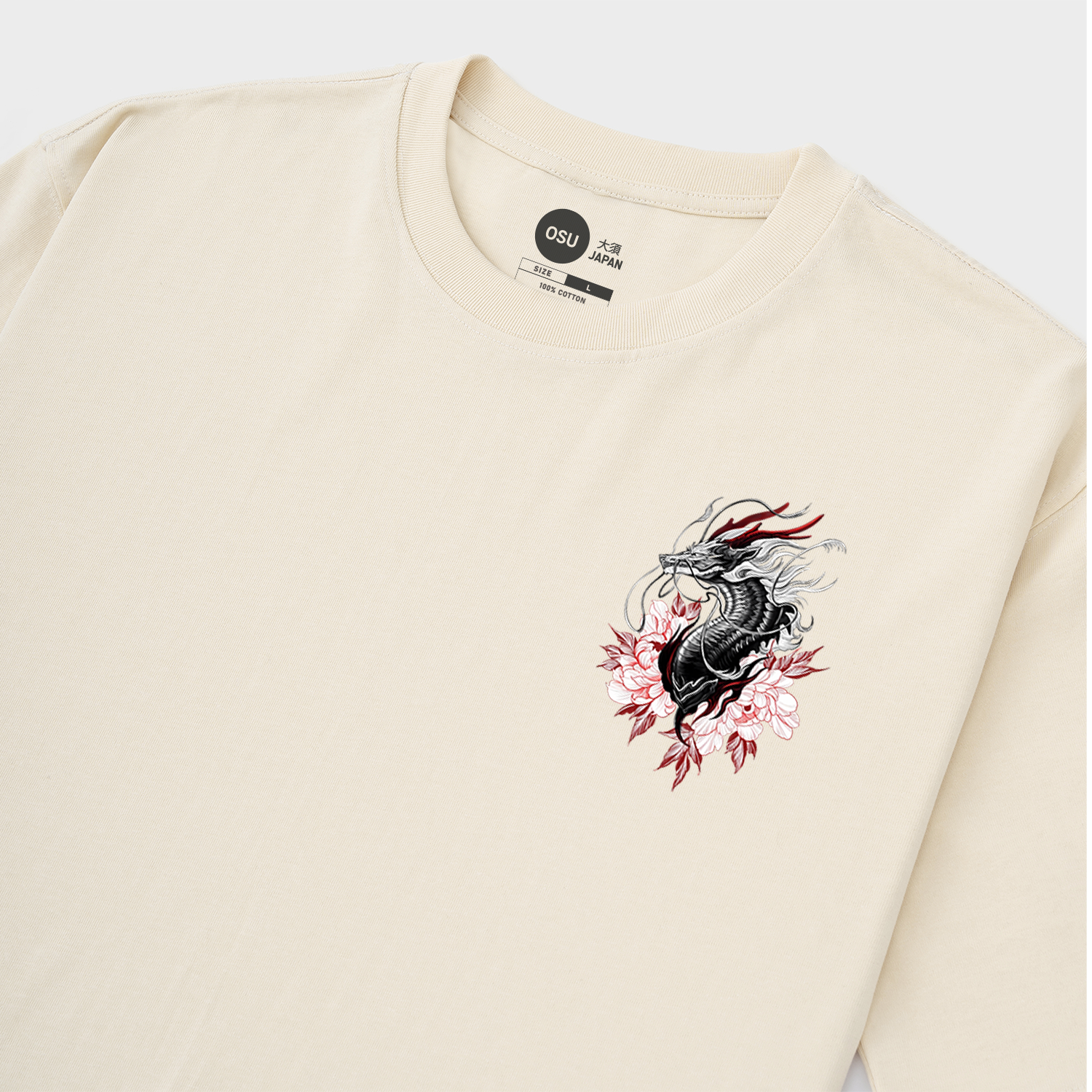 JAPANESE DRAGON T-SHIRT 'GHIDORAH' / KEM