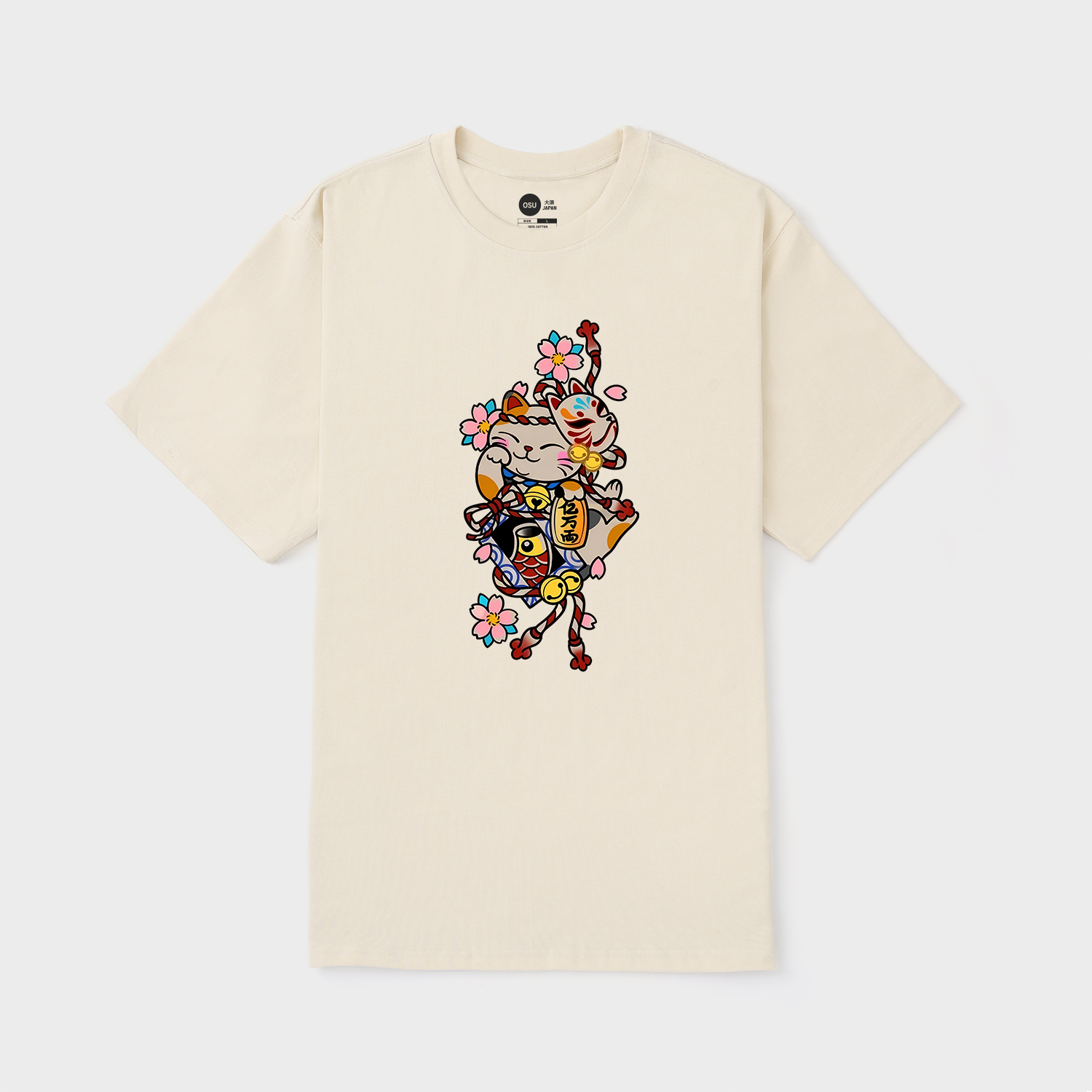 JAPANESE LUCKY CAT BABY T-SHIRT / KEM