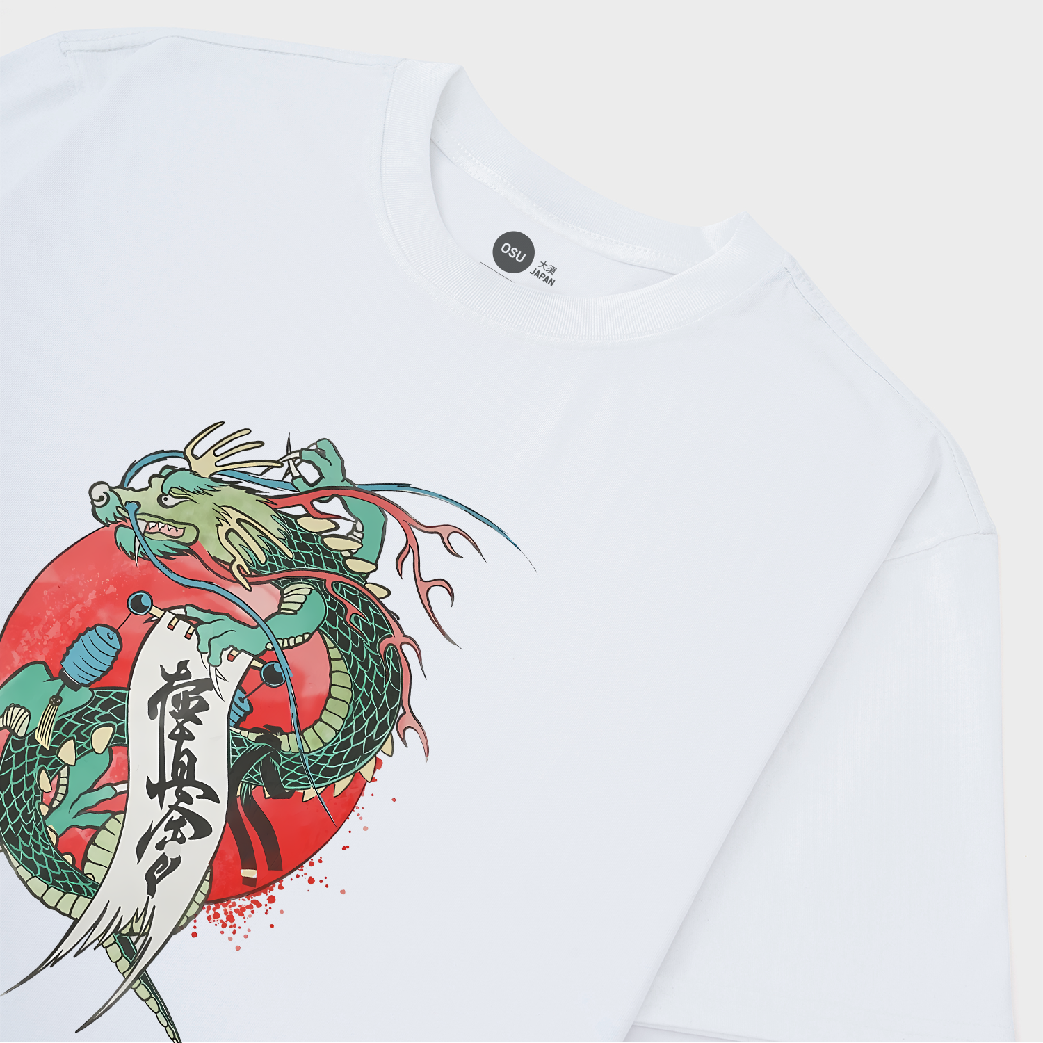 KYOKUSHIN SHODAN DRAGON T-SHIRT / TRẮNG