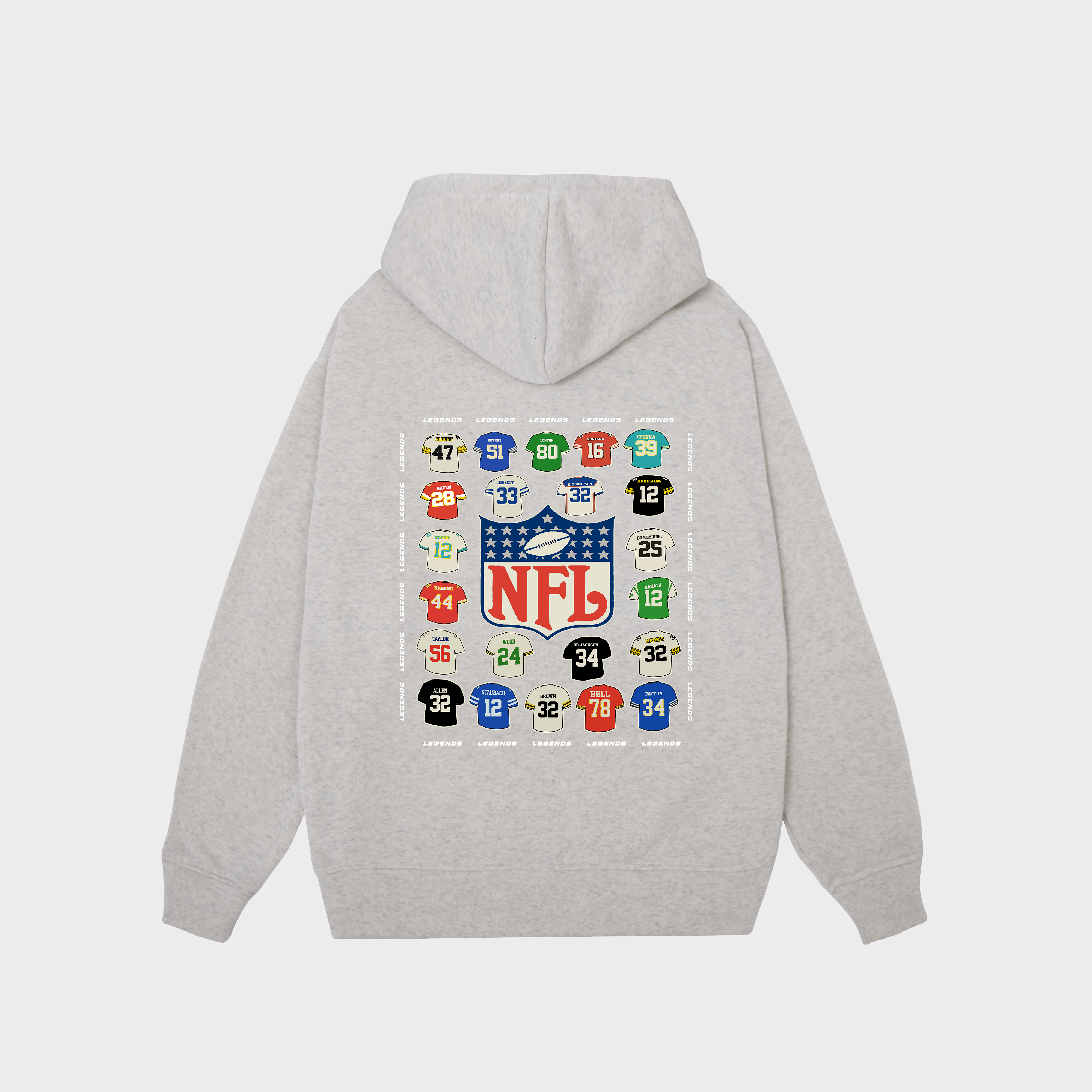 NFL Football Blue Graphic Hoodie