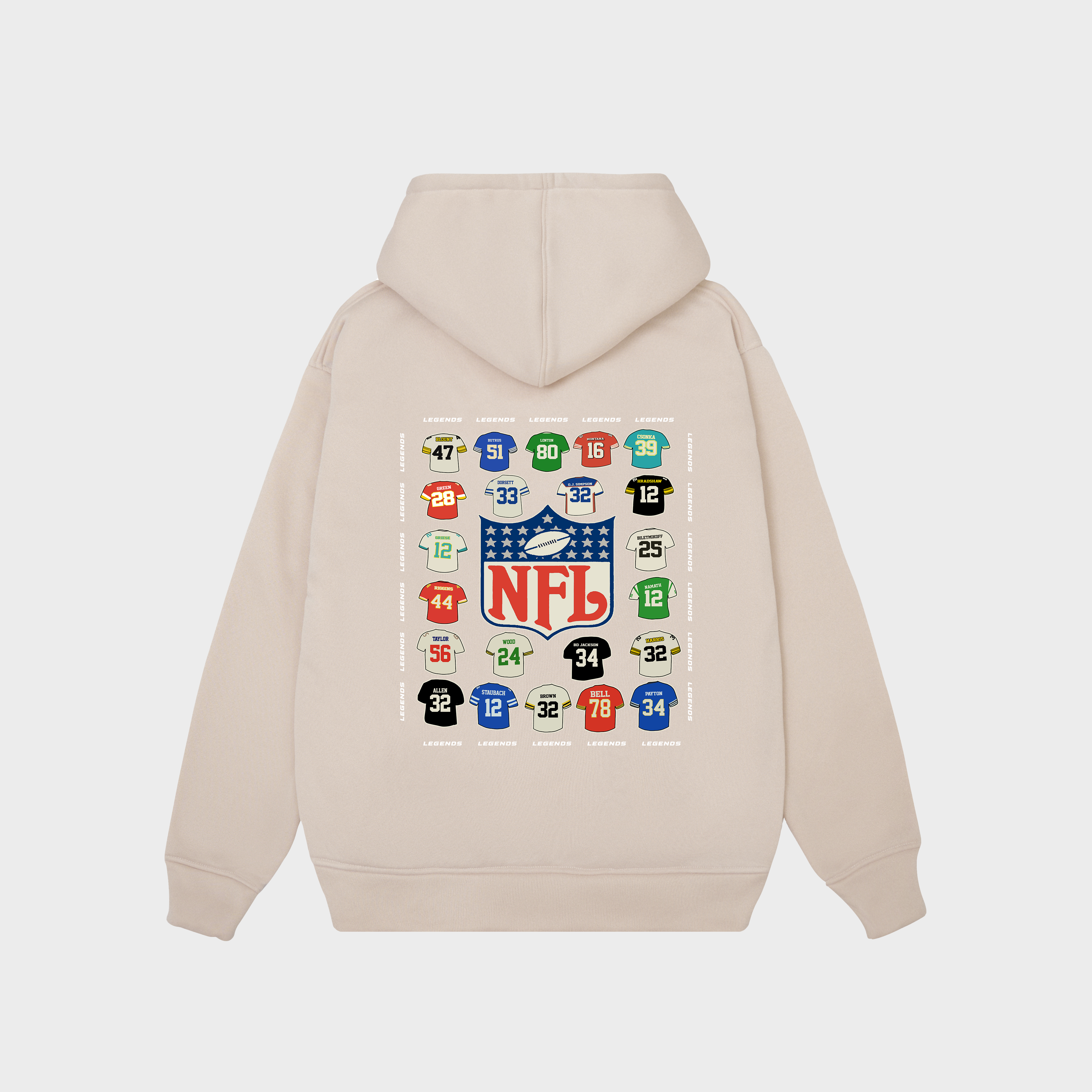 NFL Football Blue Graphic Hoodie