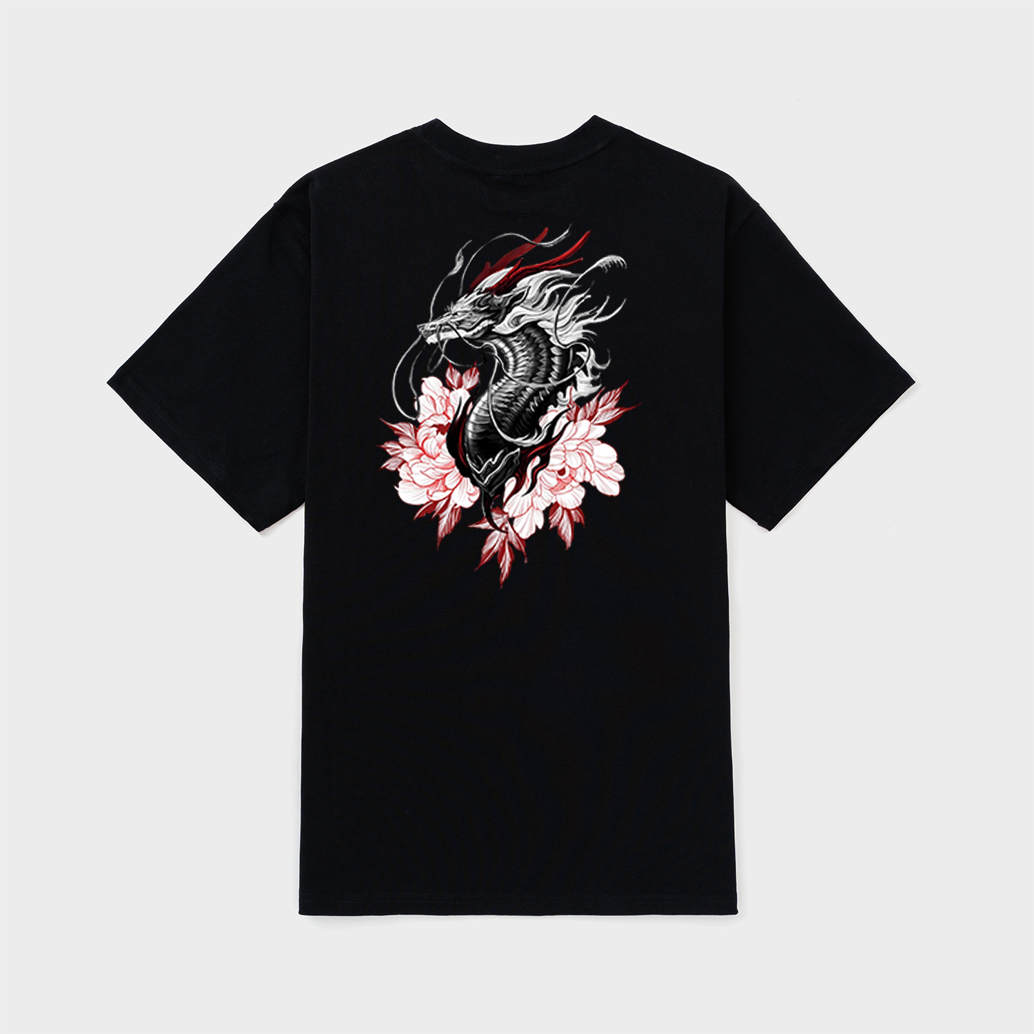 JAPANESE DRAGON T-SHIRT 'GHIDORAH' / ĐEN