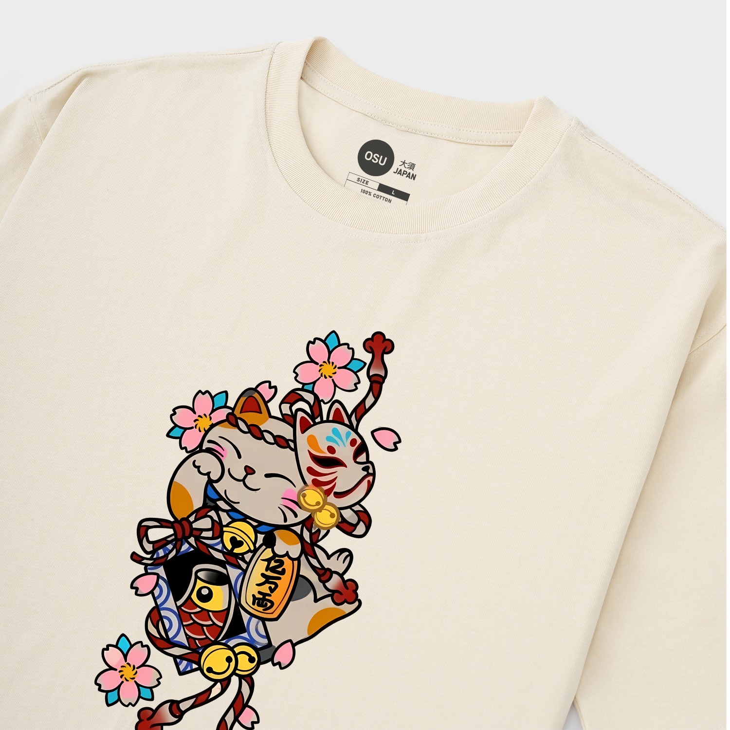 JAPANESE LUCKY CAT BABY T-SHIRT / KEM