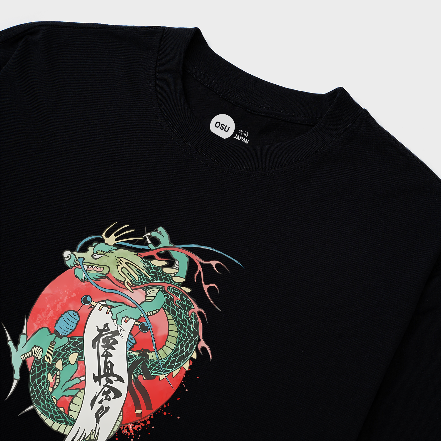 KYOKUSHIN SHODAN DRAGON T-SHIRT / ĐEN