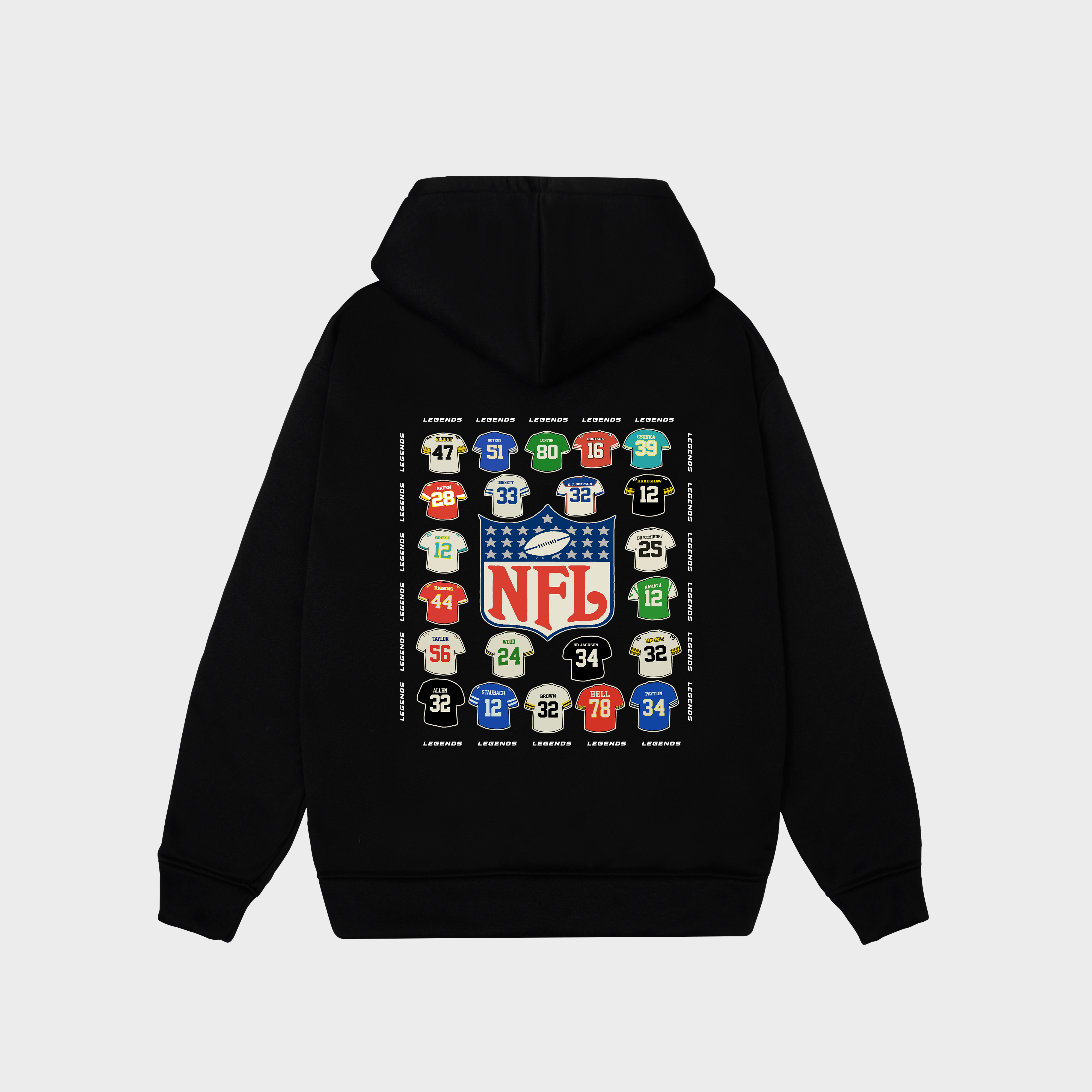 NFL Football Blue Graphic Hoodie