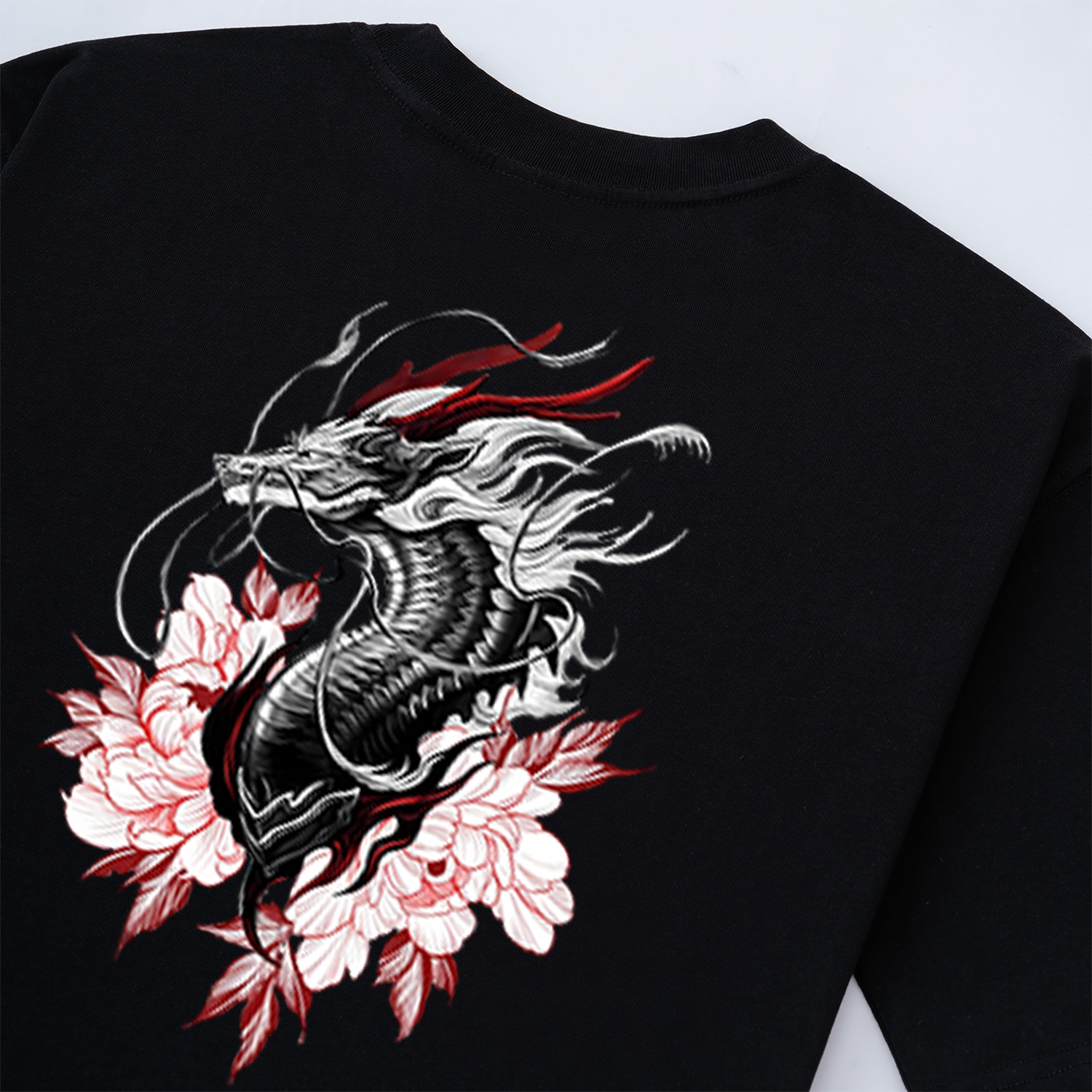 JAPANESE DRAGON T-SHIRT 'GHIDORAH' / ĐEN