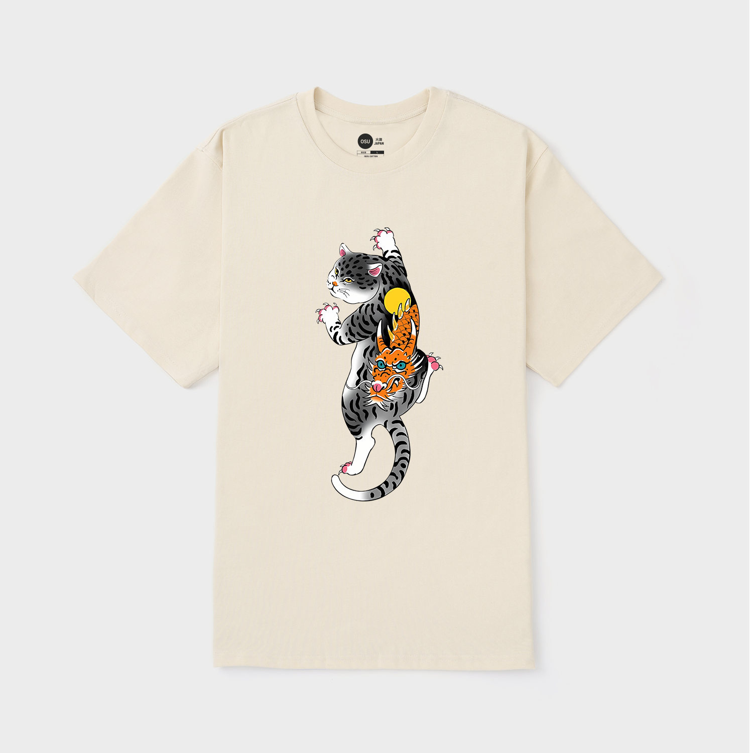 JAPAN CAT DRAGON T-SHIRT / KEM