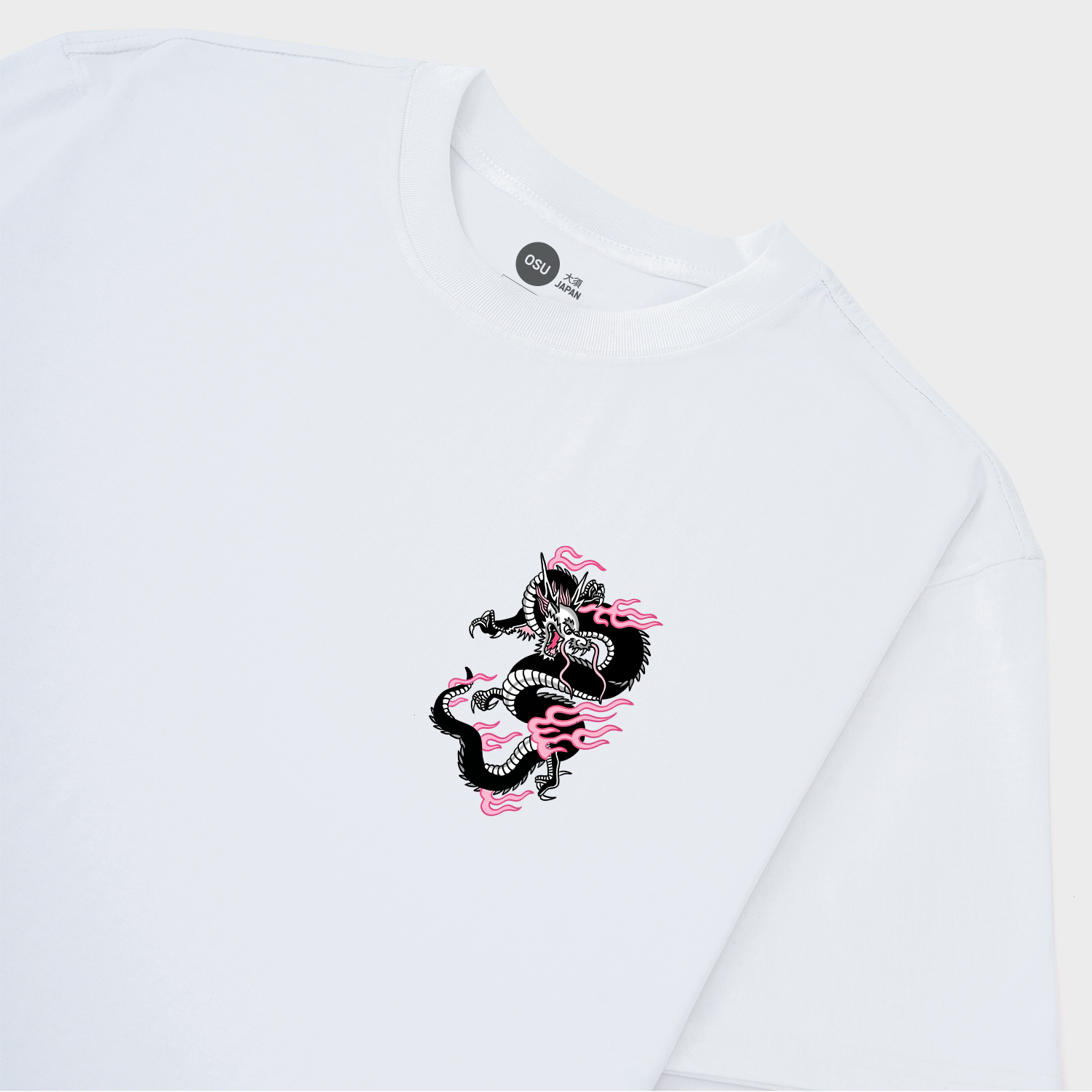 JAPANESE DRAGON PINK T-SHIRT / TRẮNG