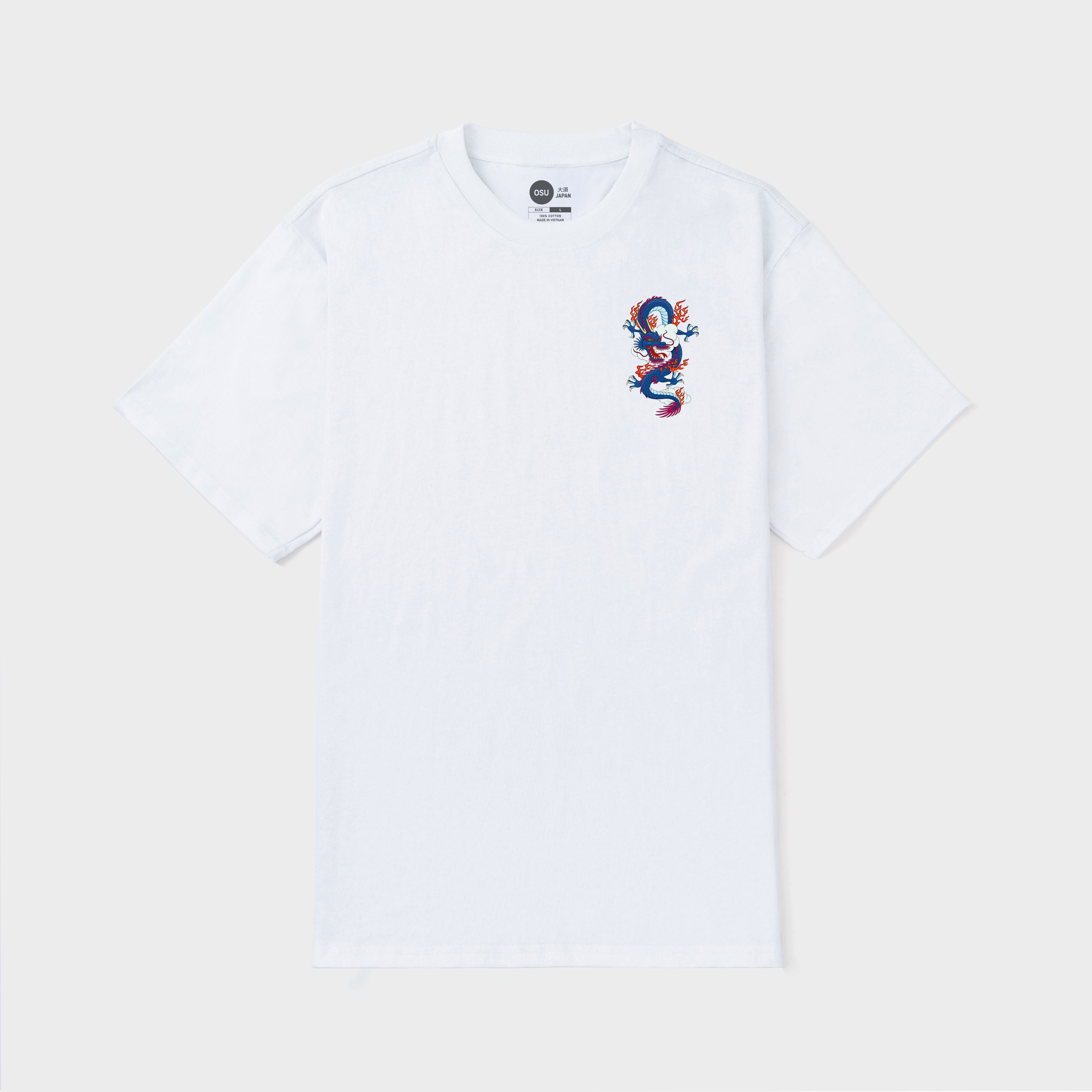 JAPANESE DRAGON T-SHIRT / TRẮNG