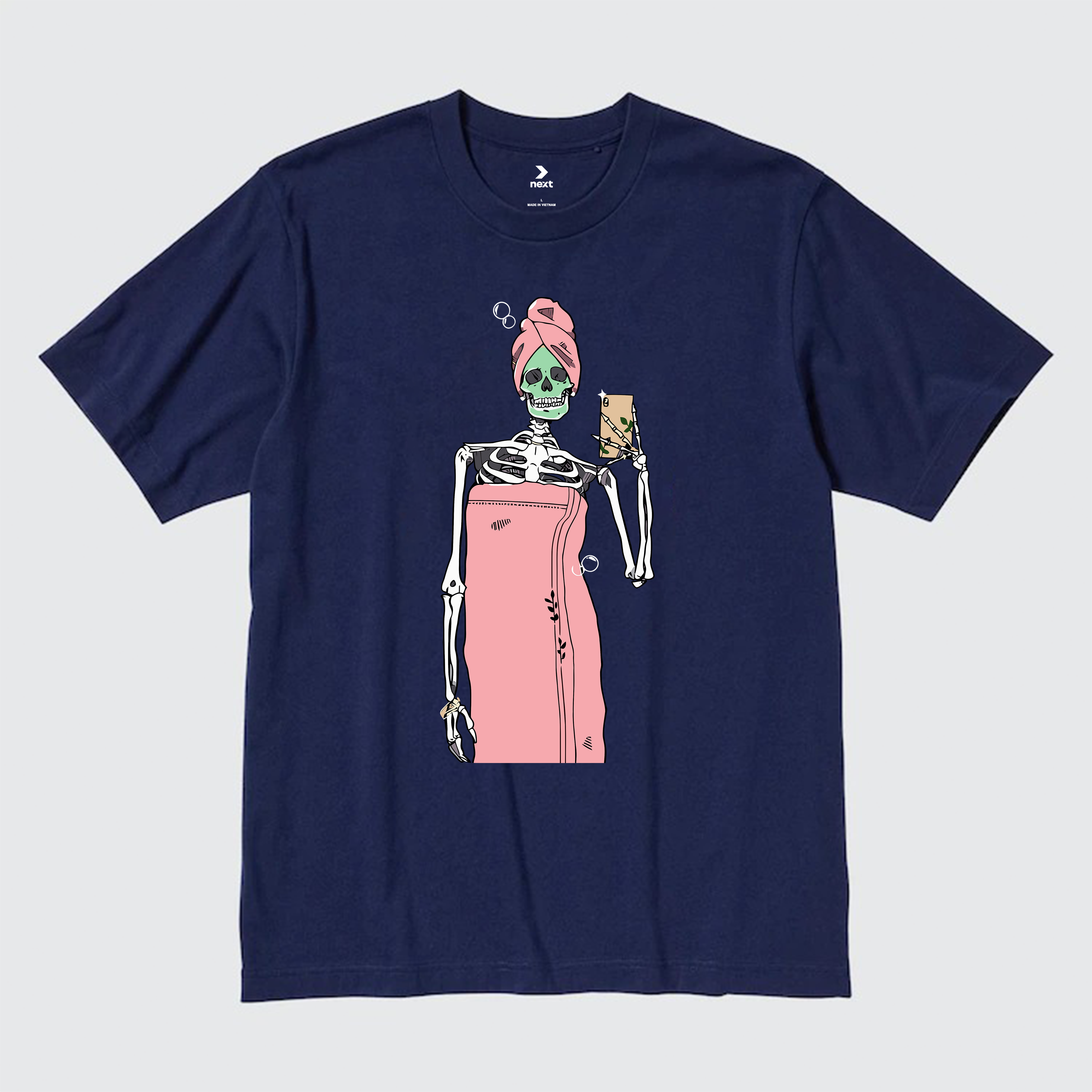 SKULL SEXY T-SHIRT / NAVY