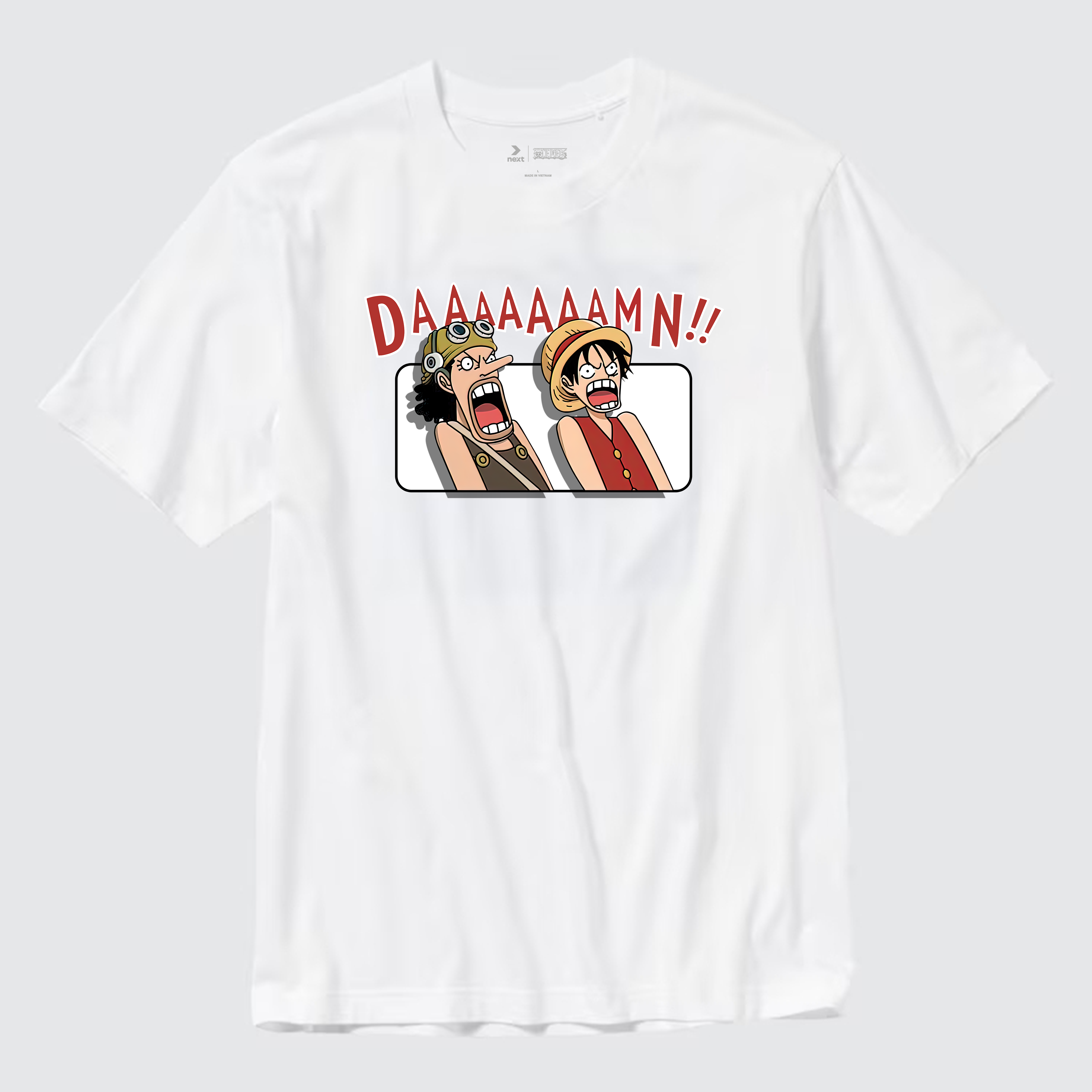 ONE PIECE DAAAMN!! T-SHIRT / TRẮNG