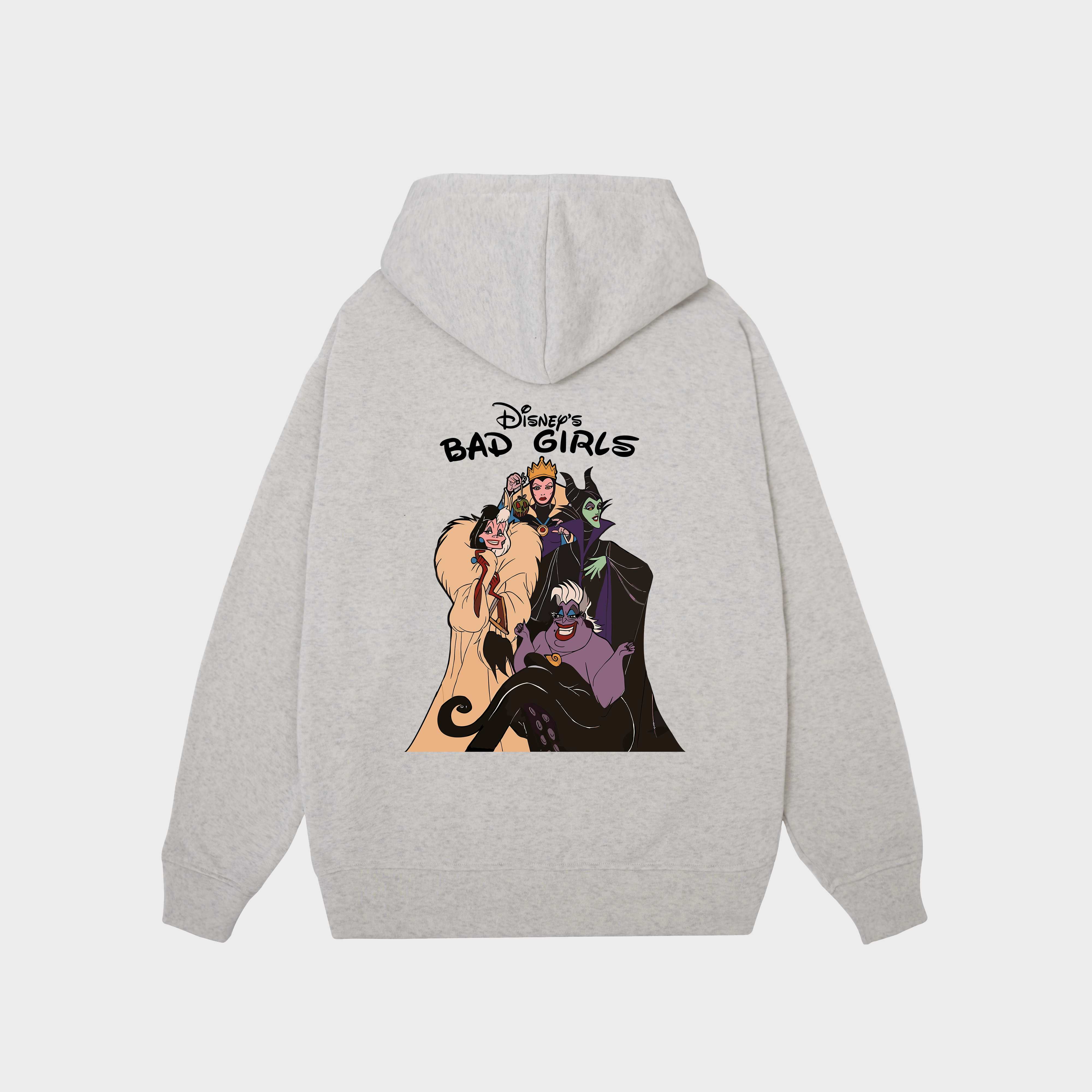 DISNEY'S BAD GIRLS VILLAINS PAINTED HOODIE / XÁM TIÊU