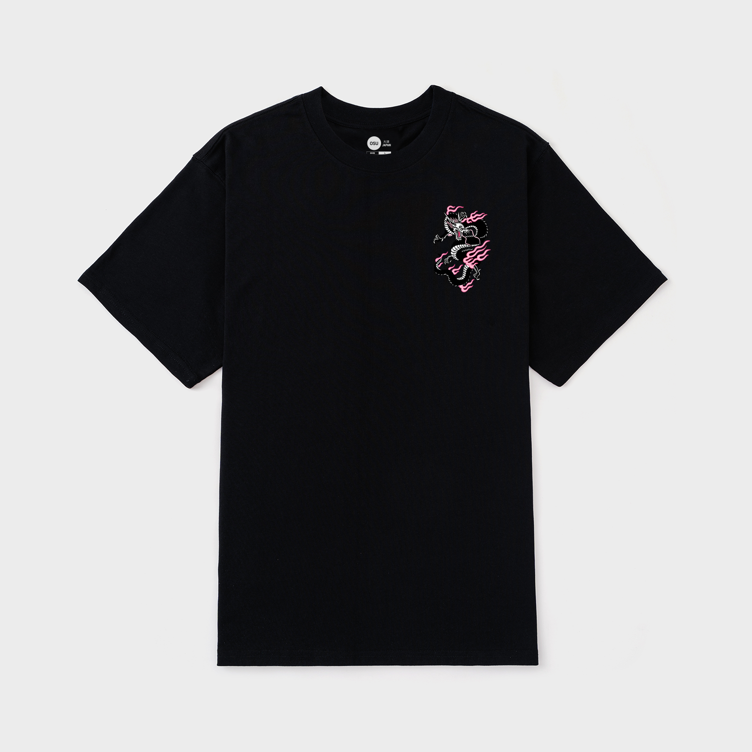 JAPANESE DRAGON PINK T-SHIRT / ĐEN