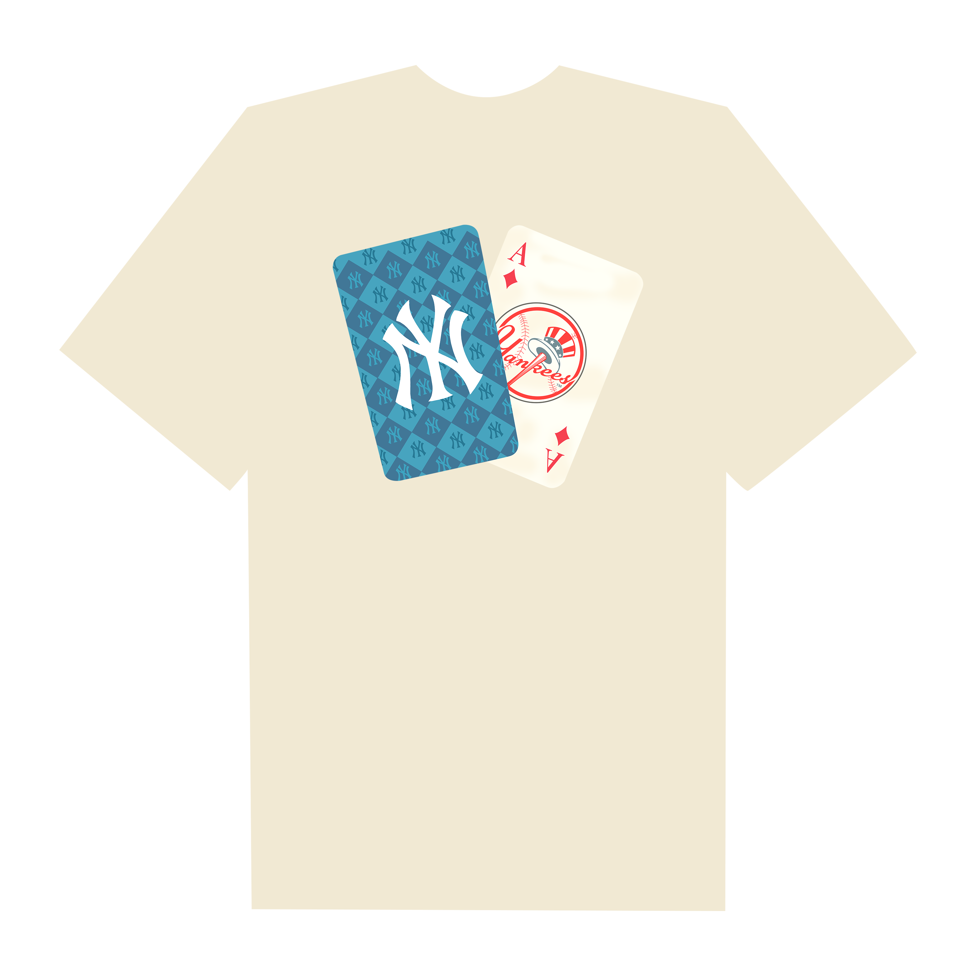 MLB New York Yankees Card T-Shirt