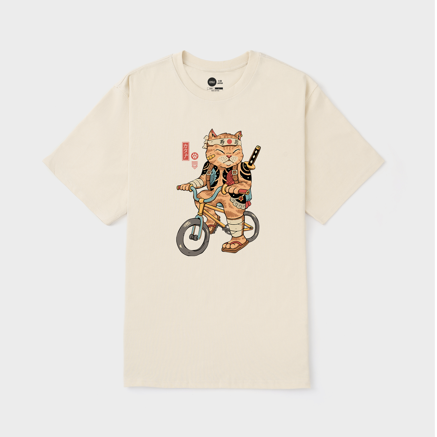 JAPANESE CAT T-SHIRT CYCLING / KEM