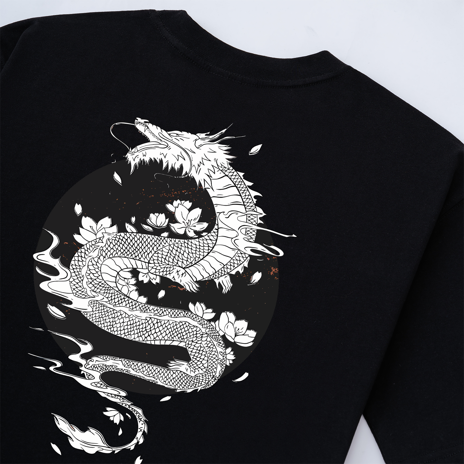 JAPANESE WHITE DRAGON T-SHIRT / ĐEN