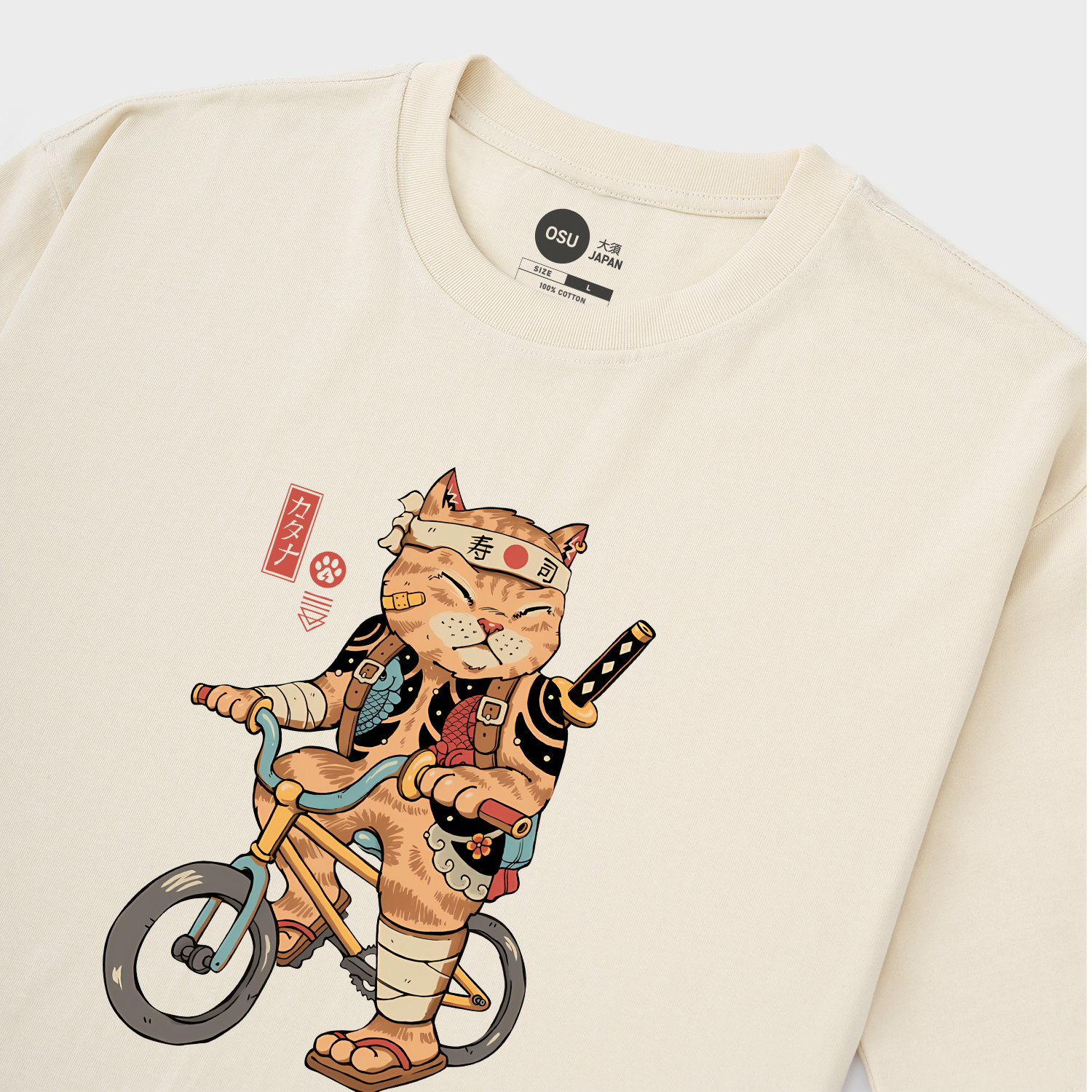 JAPANESE CAT T-SHIRT CYCLING / KEM