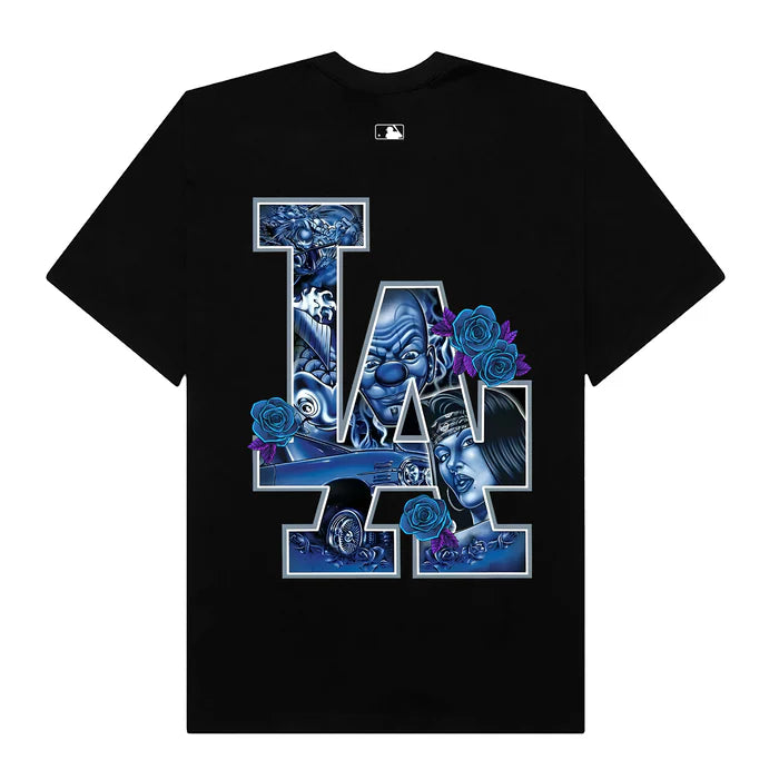 Flash Sale MLB FLoral Blue Rose Gangster T-Shirt