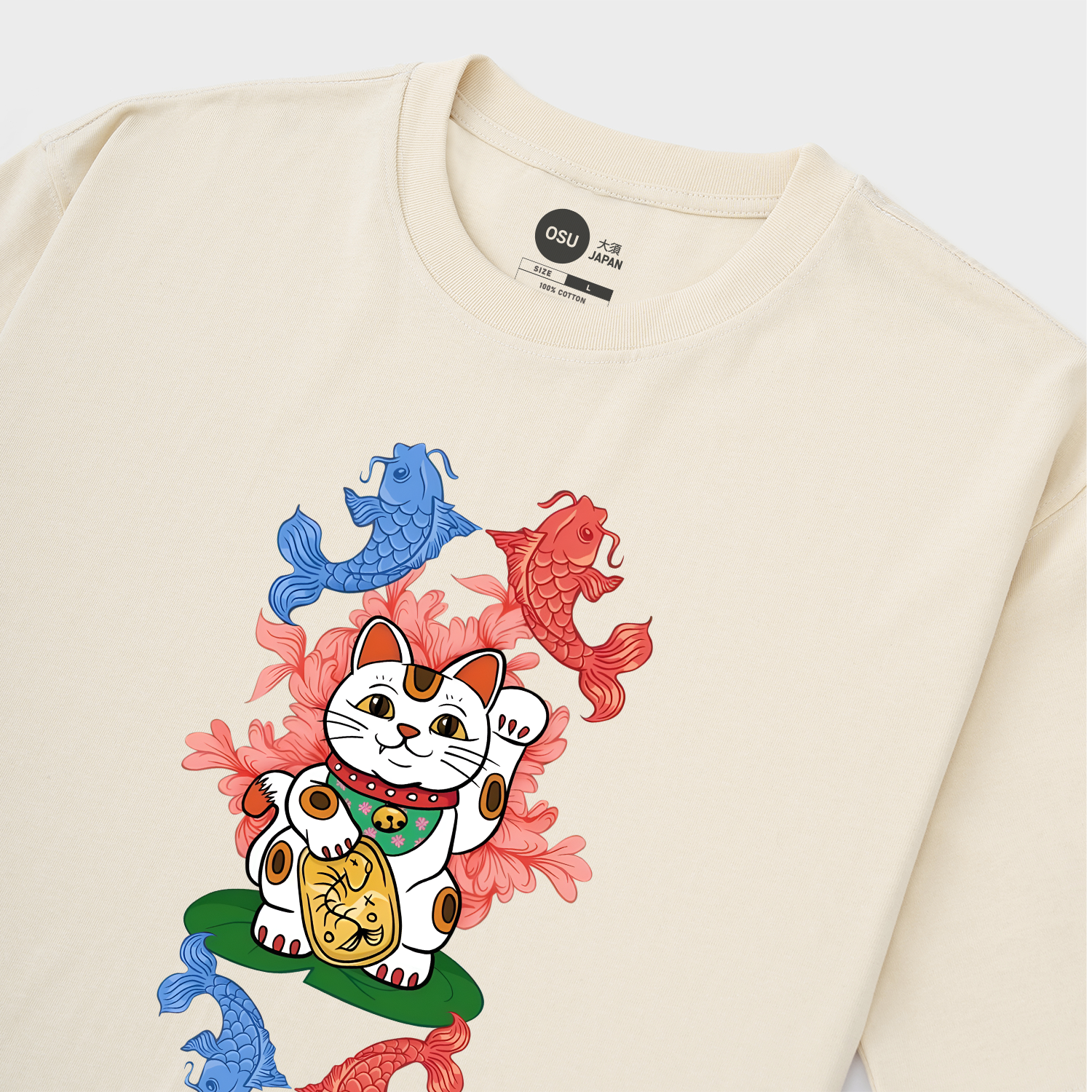 JAPANESE LUCKY CAT T-SHIRT / KEM