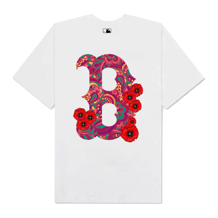 Flash Sale MLB Floral Big B Logo Tropical T-Shirt