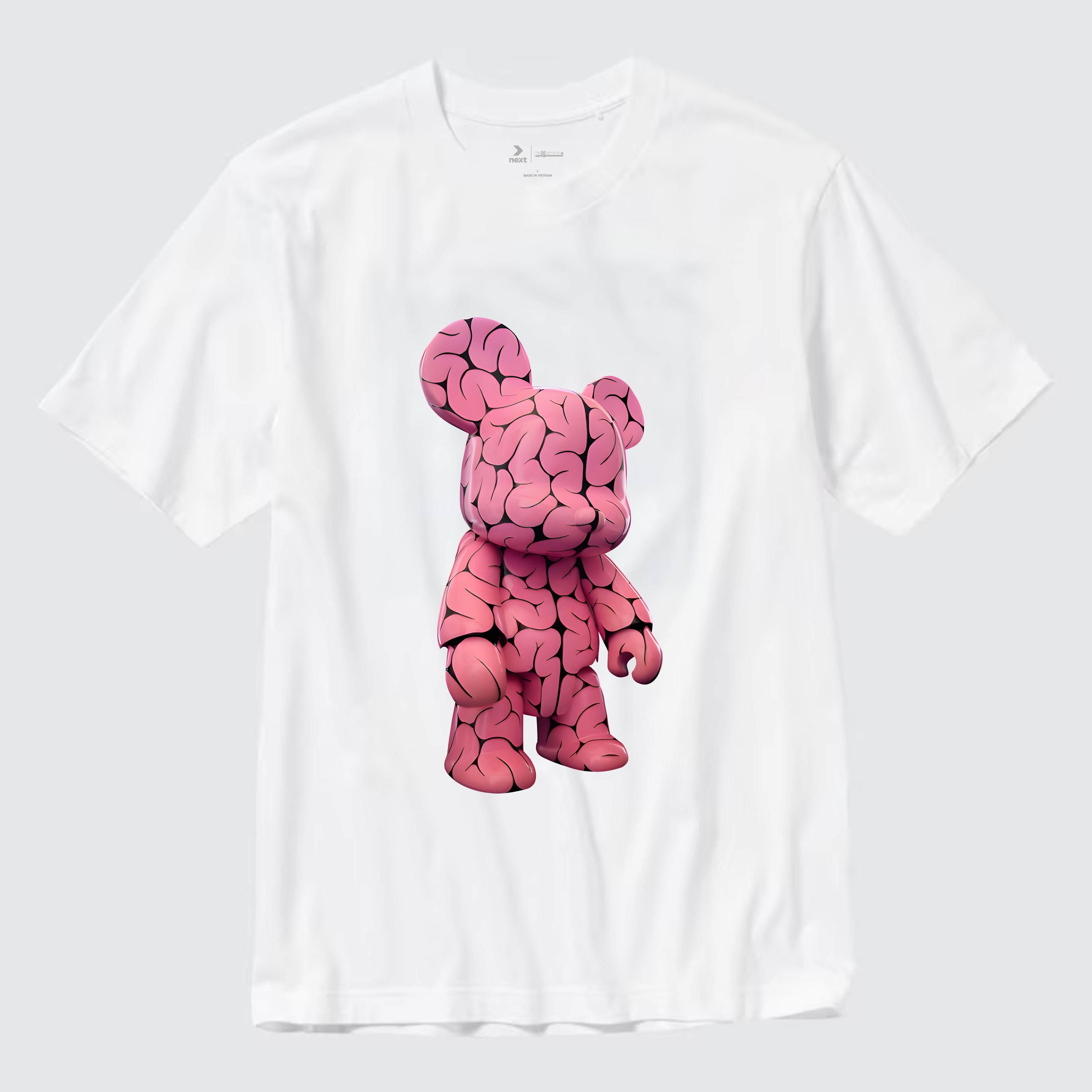 PINK BEARBRICK T-SHIRT / TRẮNG