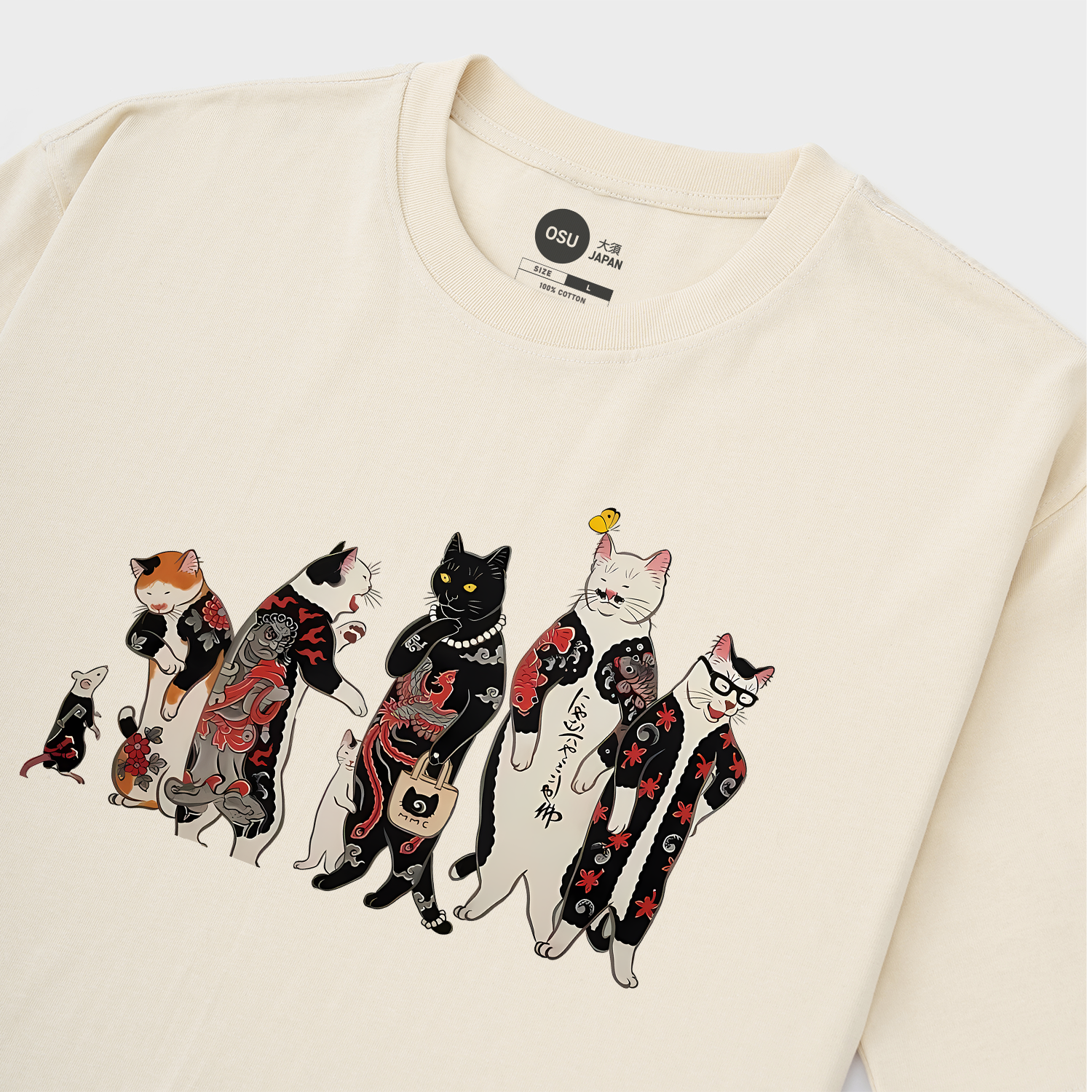 CAT JAPANESE T-SHIRT / KEM