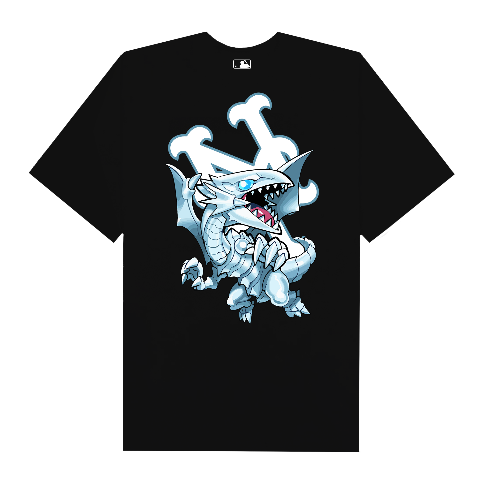 MLB Anime Yugioh Blue-Eyes White Dragon NY T-Shirt