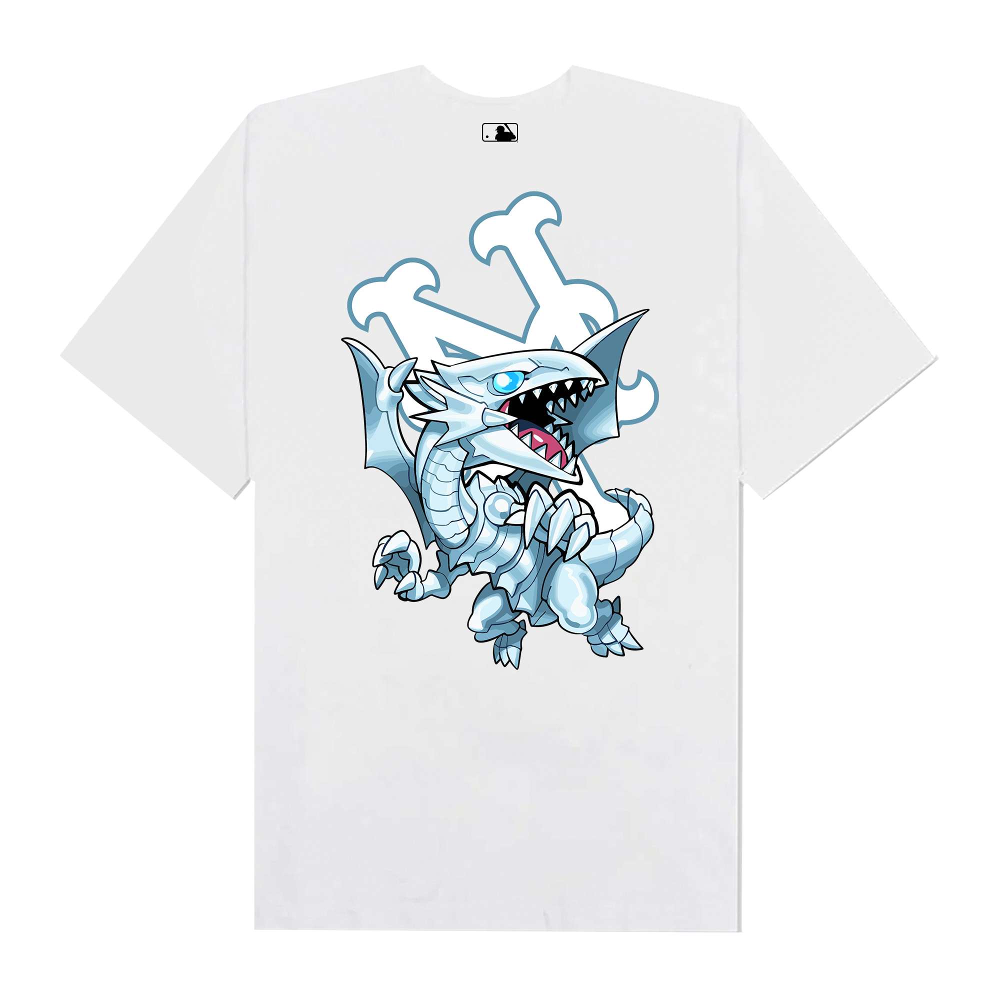 MLB Anime Yugioh Blue-Eyes White Dragon NY T-Shirt