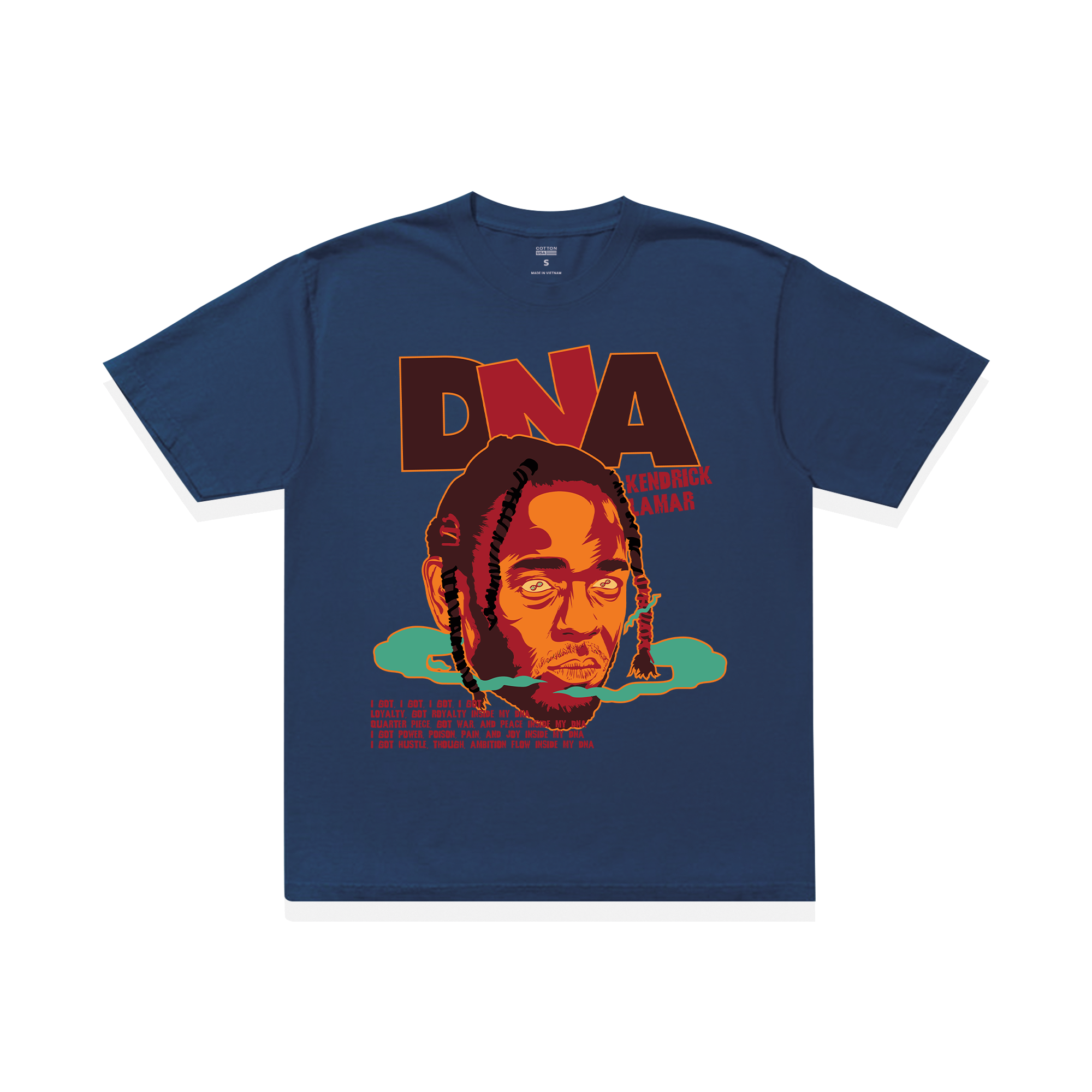 Áo Thun Oversize Rapper Kendrick Lamar DNA