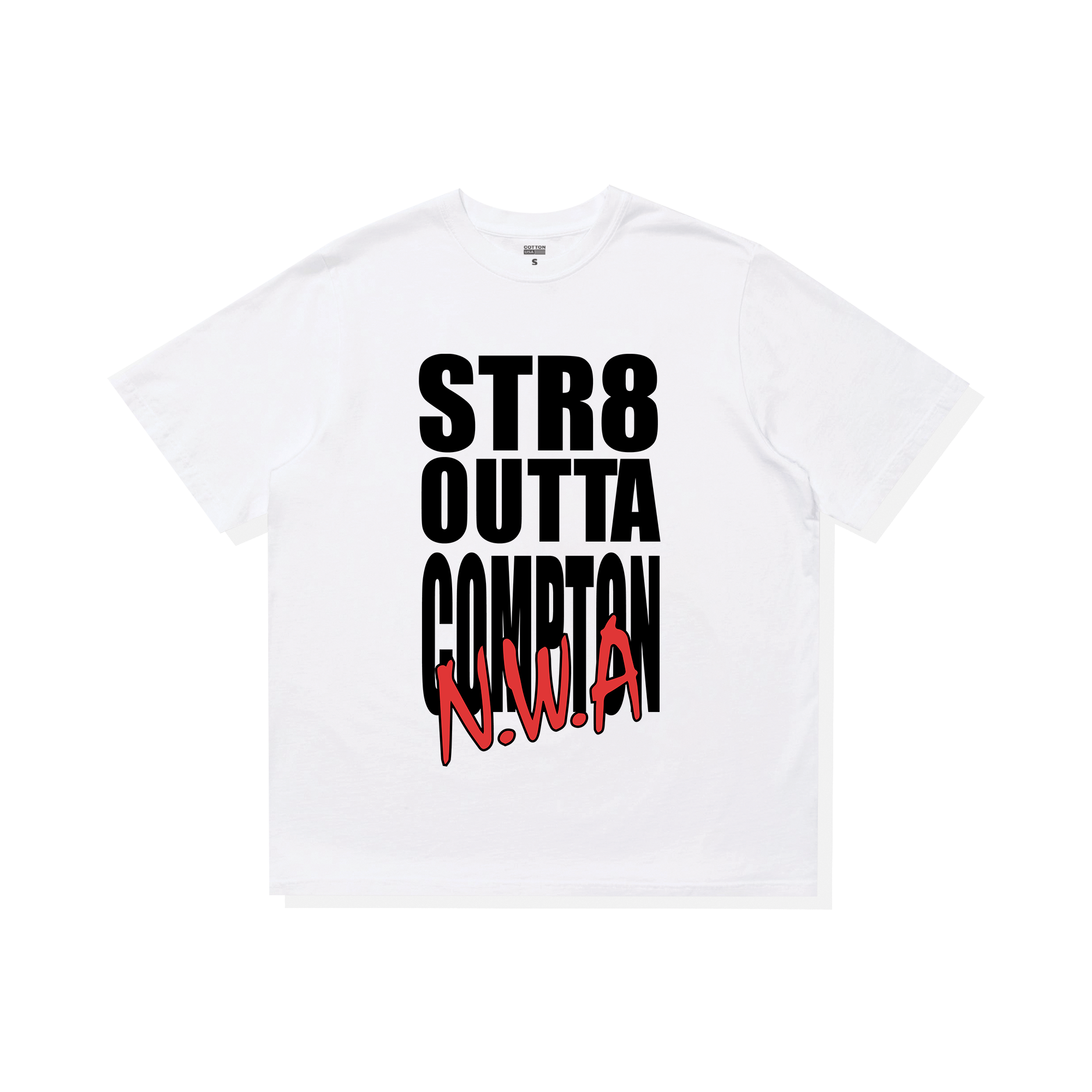 Áo Thun Oversize Rapper NWA Straight Outta Compton Typo