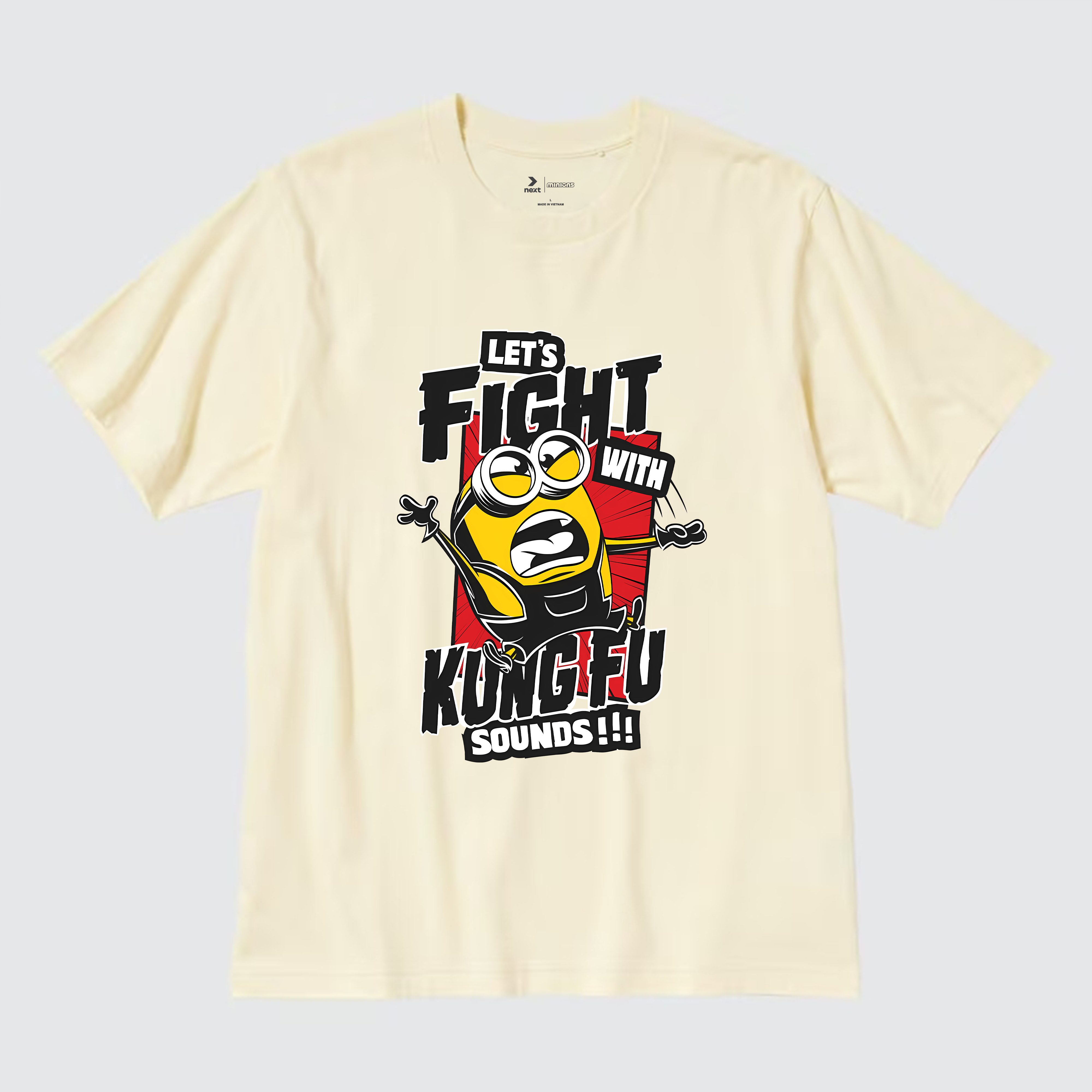 MINIONS FIGH WITH KUNG-FU SOUNDS T-SHIRT / KEM