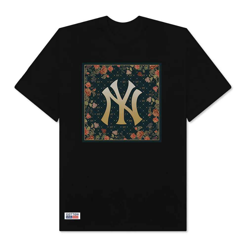 Flash Sale MLB Flower New York Yankees T-Shirt