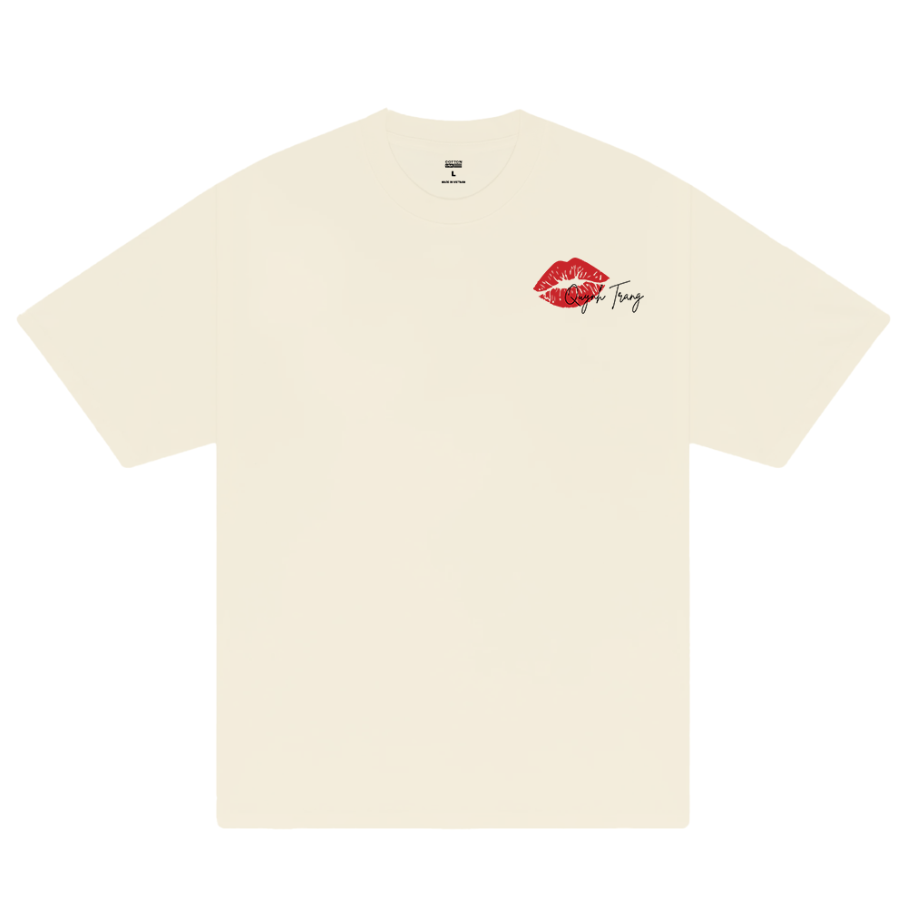 Custom Couple Lips Number T-Shirt