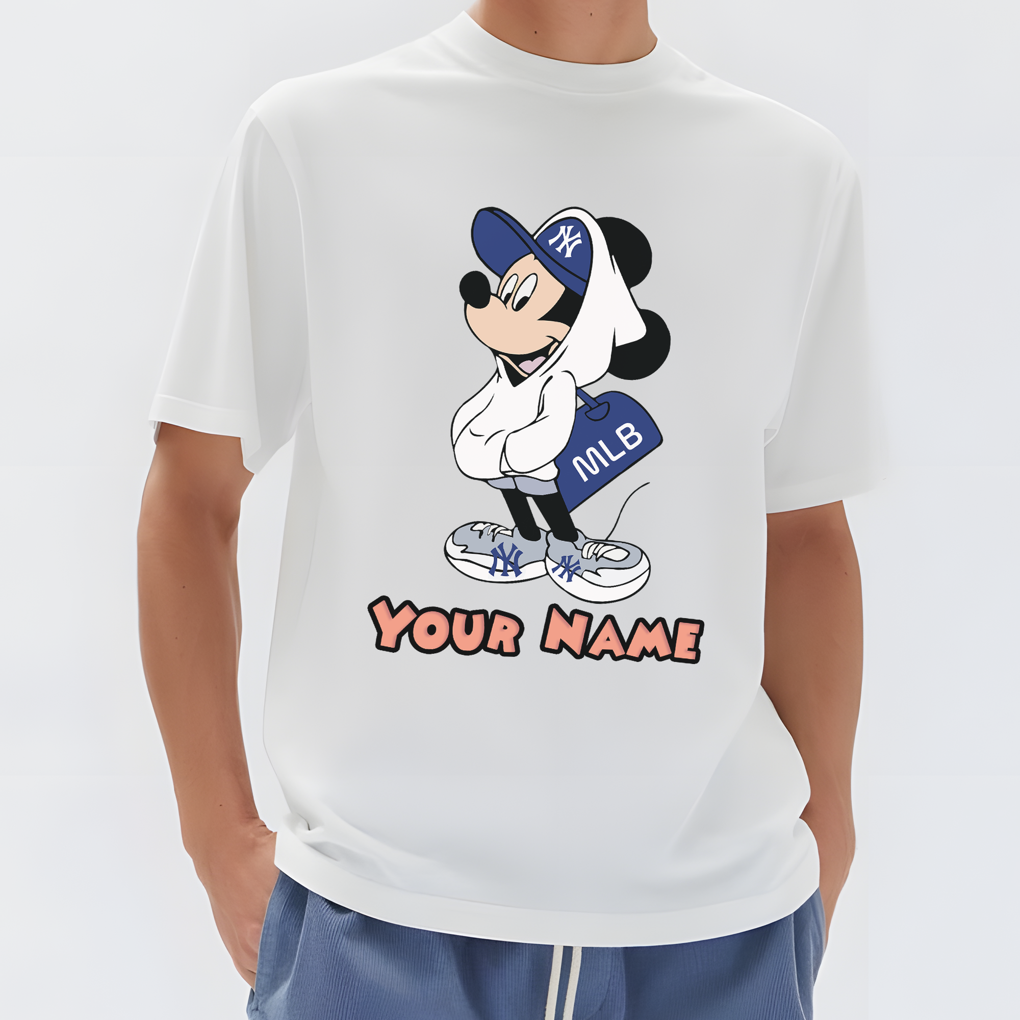 Custom Couple MLB x Mickey T-Shirt