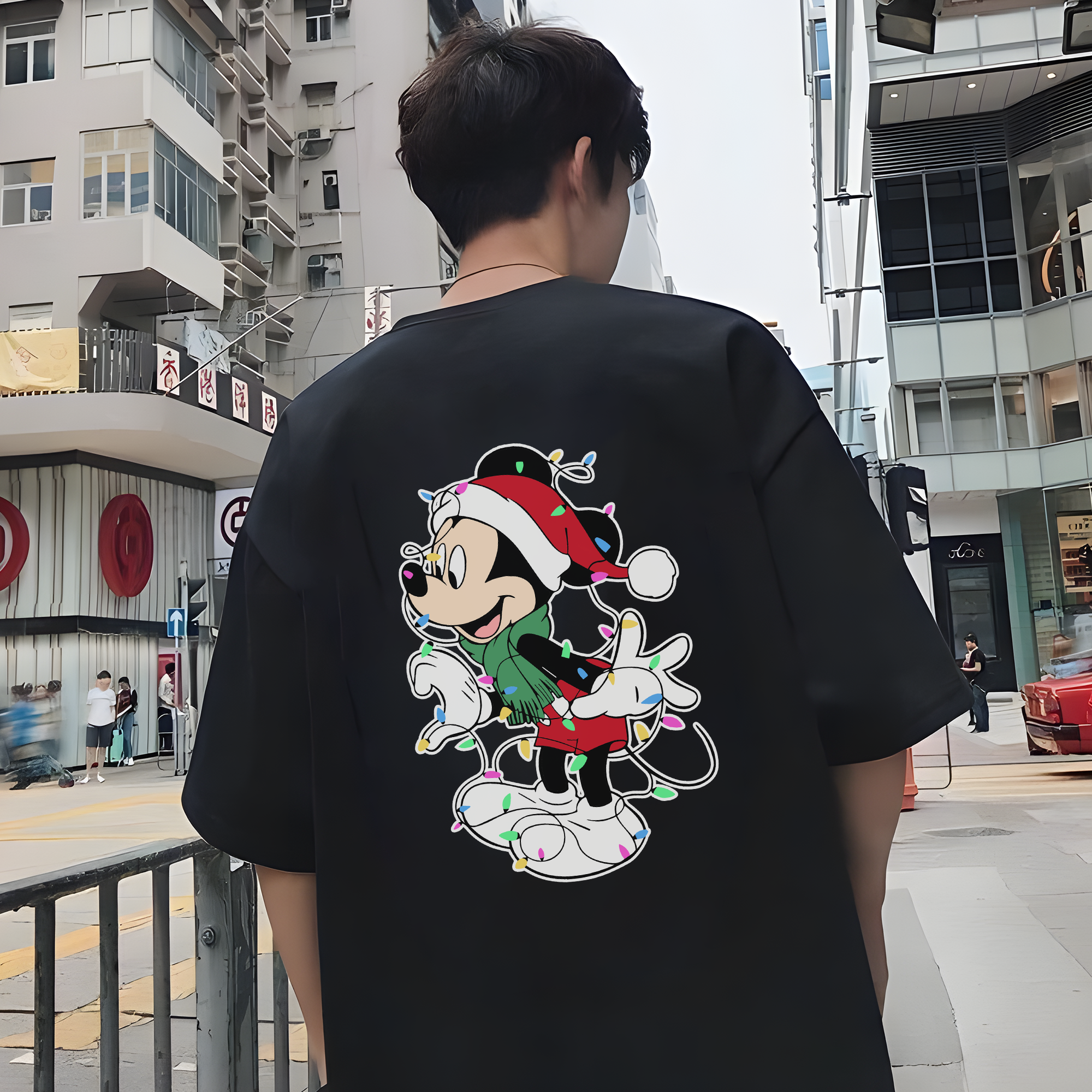 Custom Couple Mickey Christmas T-Shirt